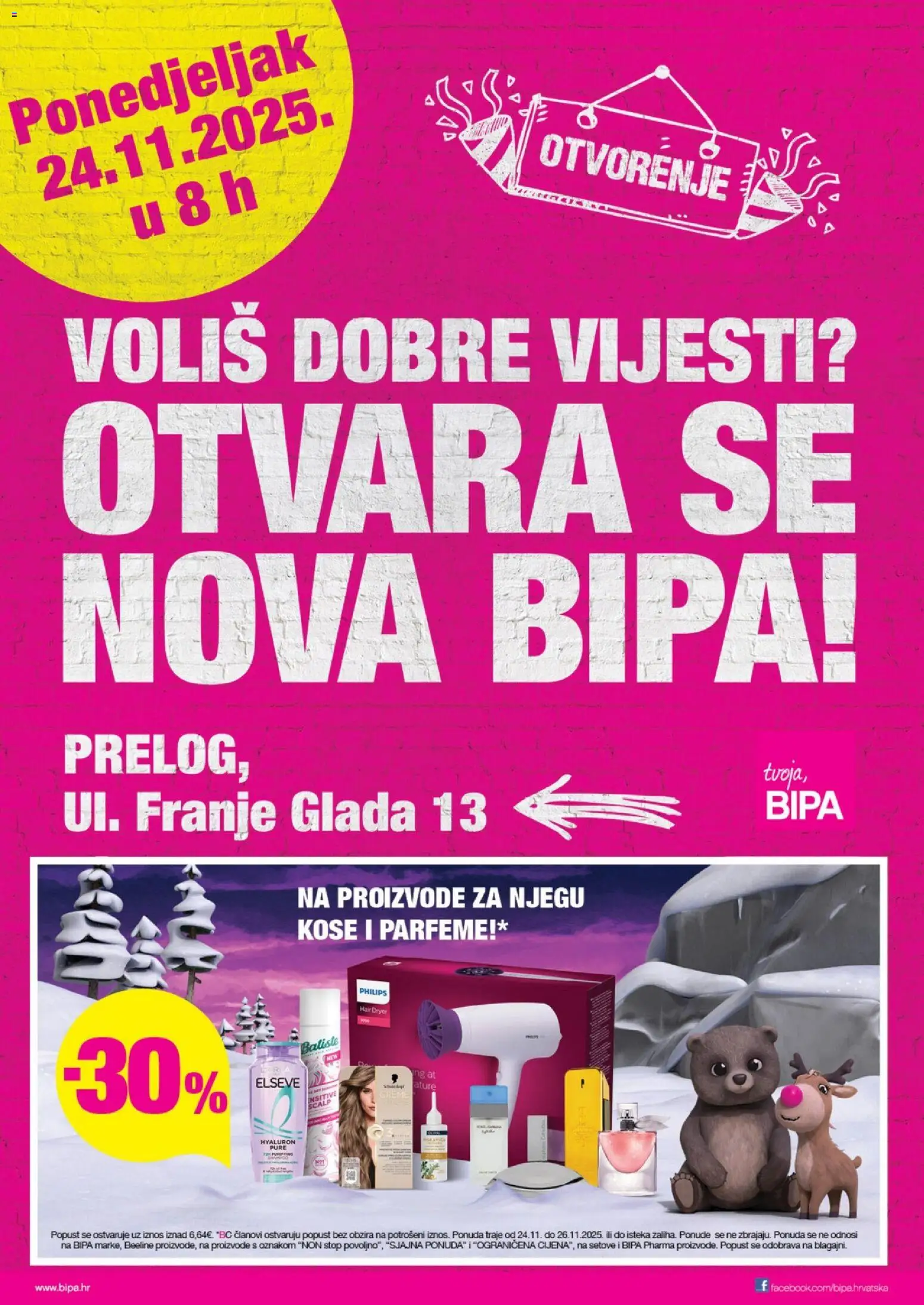 Bipa katalog | vrijedi od 24.11.2025 | Stranica: 1 | Proizvodi: Sušilo za kosu, Šampon, Boja za kosu