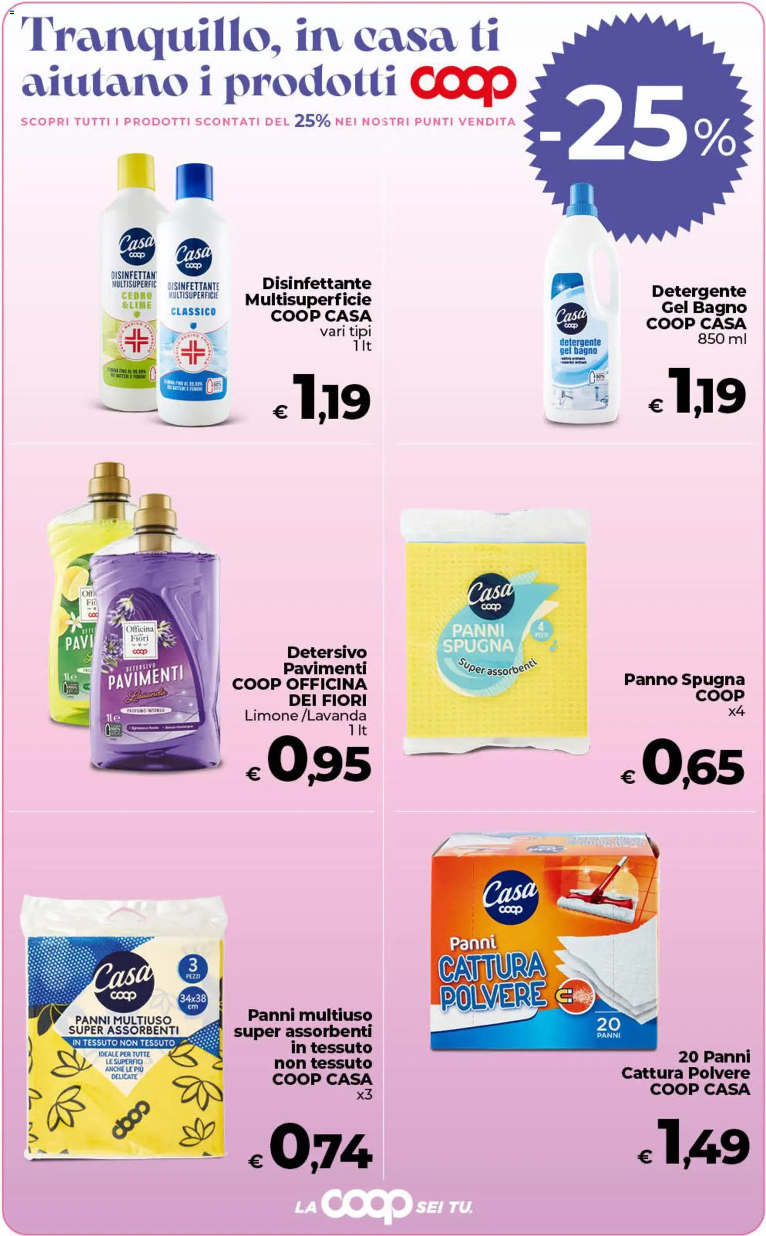 Volantino Ipercoop del 07.04.2026 | Pagina: 12 | Prodotti: Spugna, Detergente, Limone, Bagno