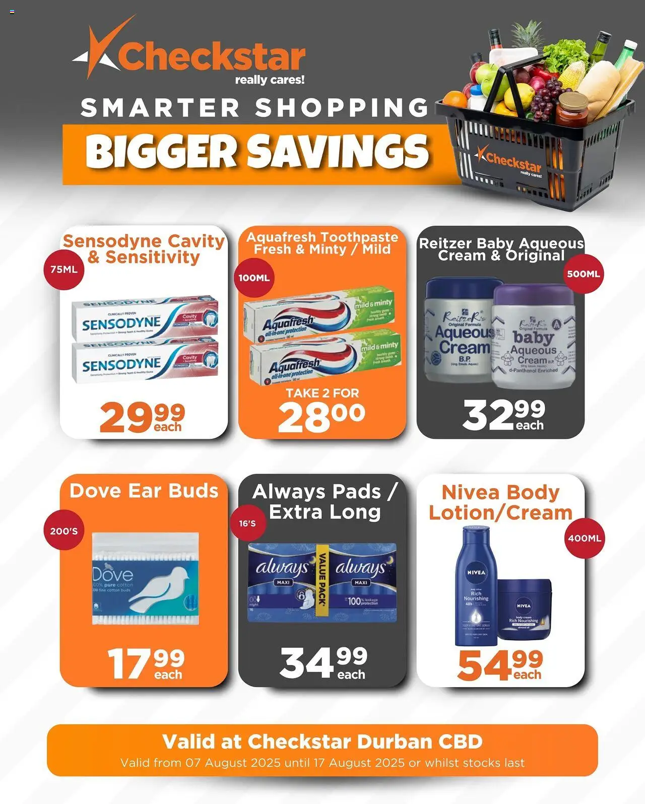 Check Star Specials │ valid from 07.08.2025 | Page: 11 | Products: Pads, Cream, Toothpaste, Cotton buds