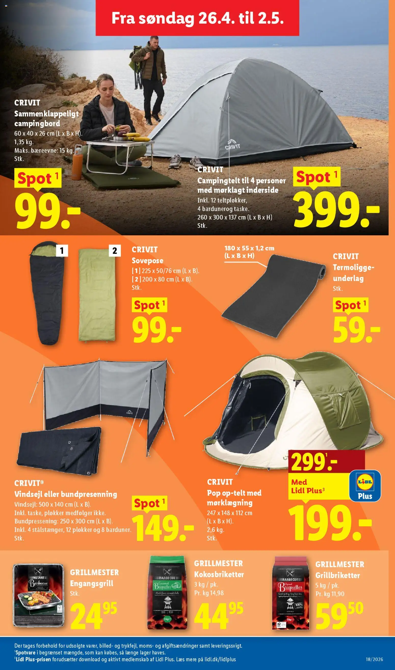 Lidl tilbudsavis – gyldig fra 26.04.2026 | Side: 19 | Produkter: Sovepose, Søm