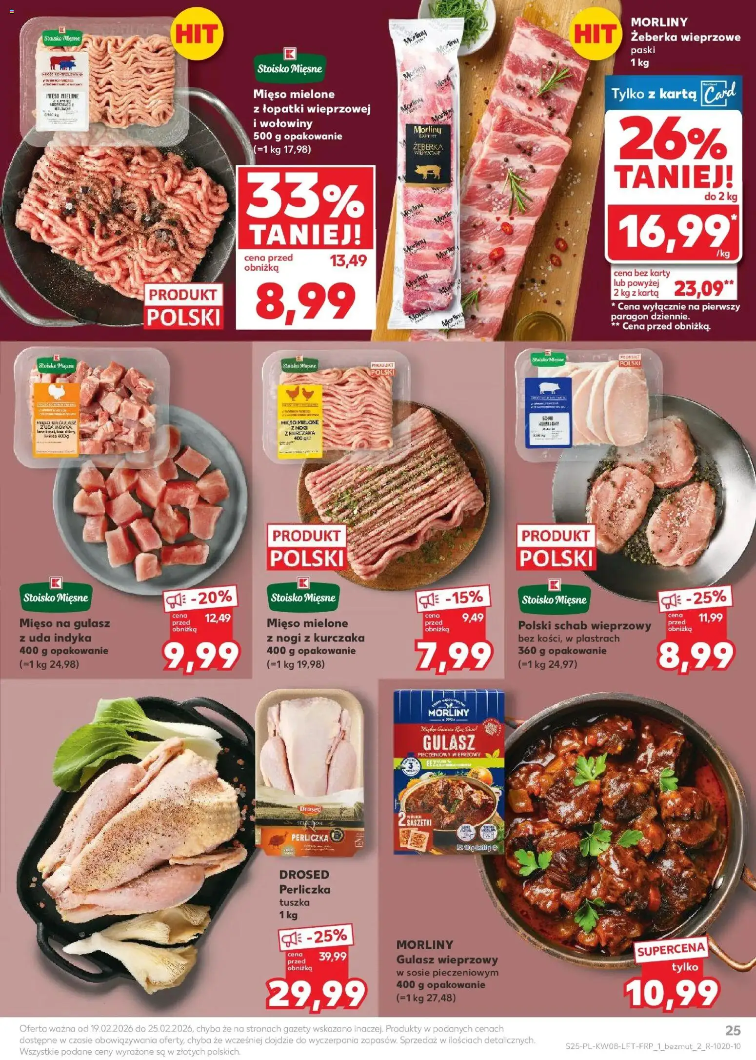 Kaufland Polsko leták od 19.02.2026 | Strana: 25 | Produkty: Karty