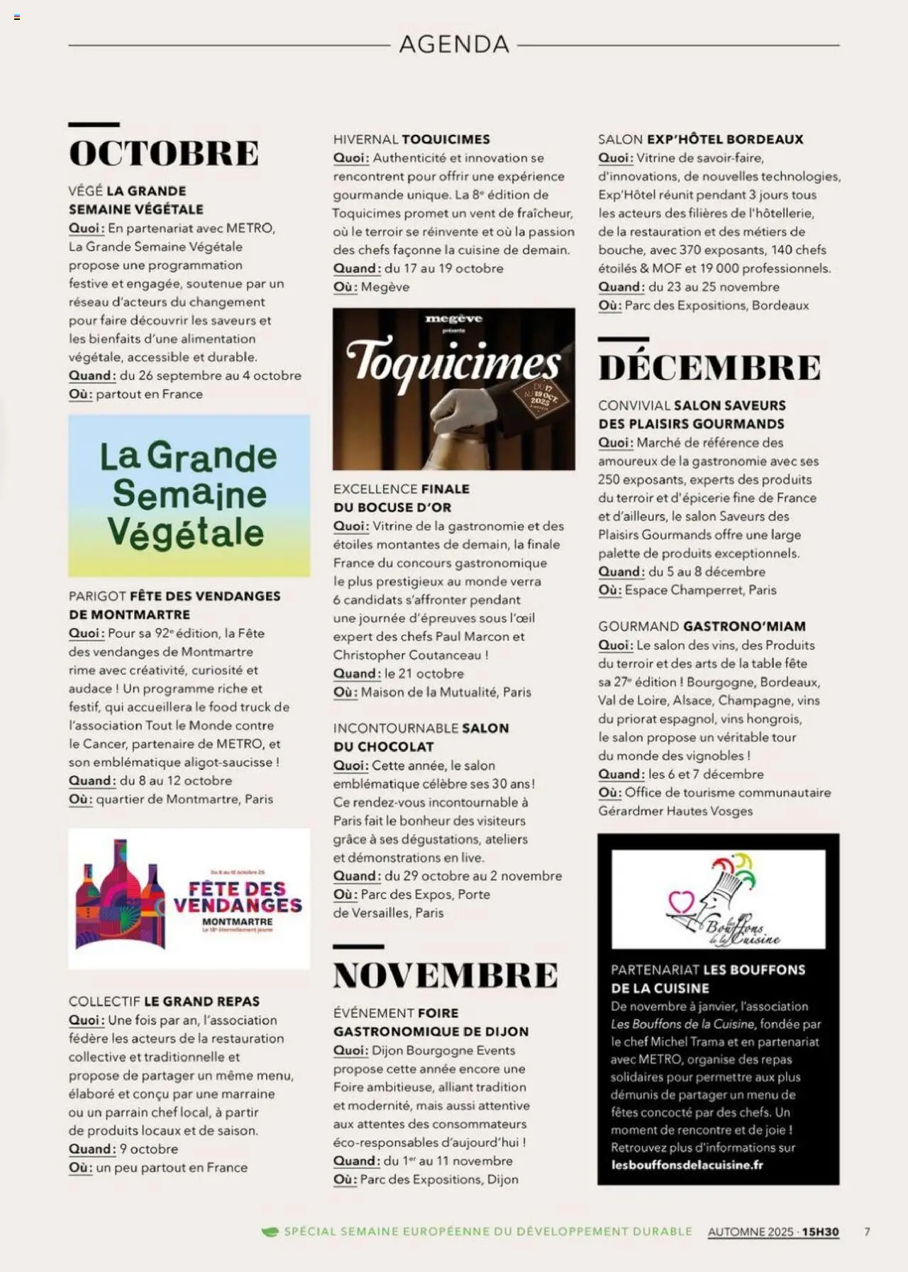  | Page: 7 | Produits: Vitrine, Porte, Table, Chocolat