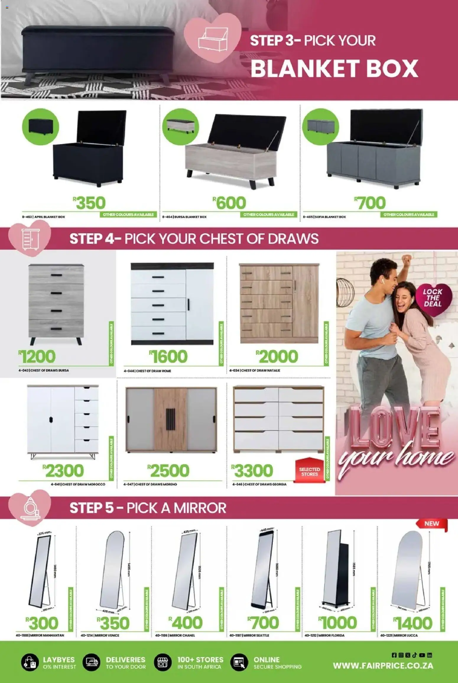 New Fair Price catalogue – valid from 01.02.2026 | Page: 17 | Products: Blanket box, Blanket, Box, Mirror
