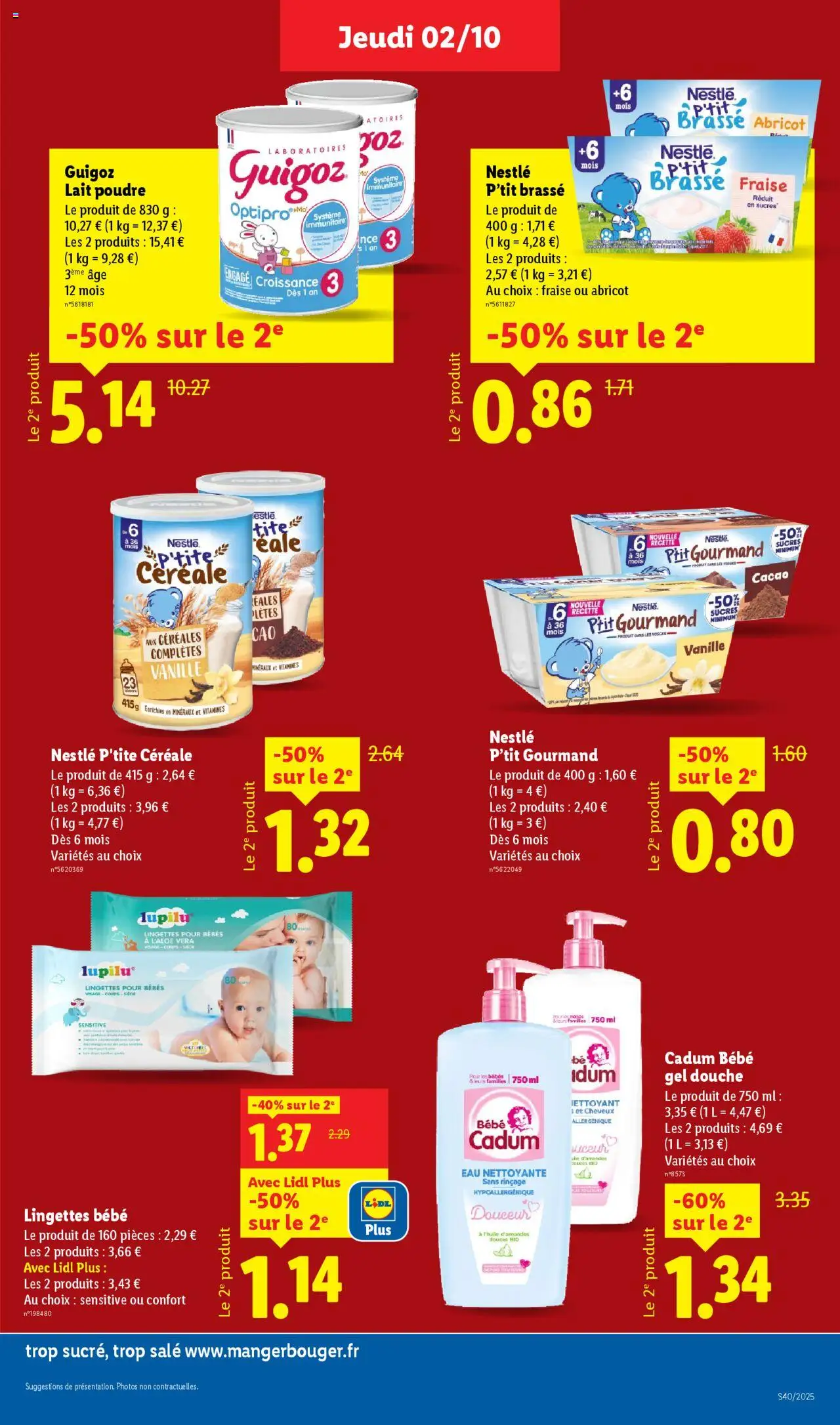  | Page: 15 | Produits: Poudre, Guigoz, Lait, Céréales