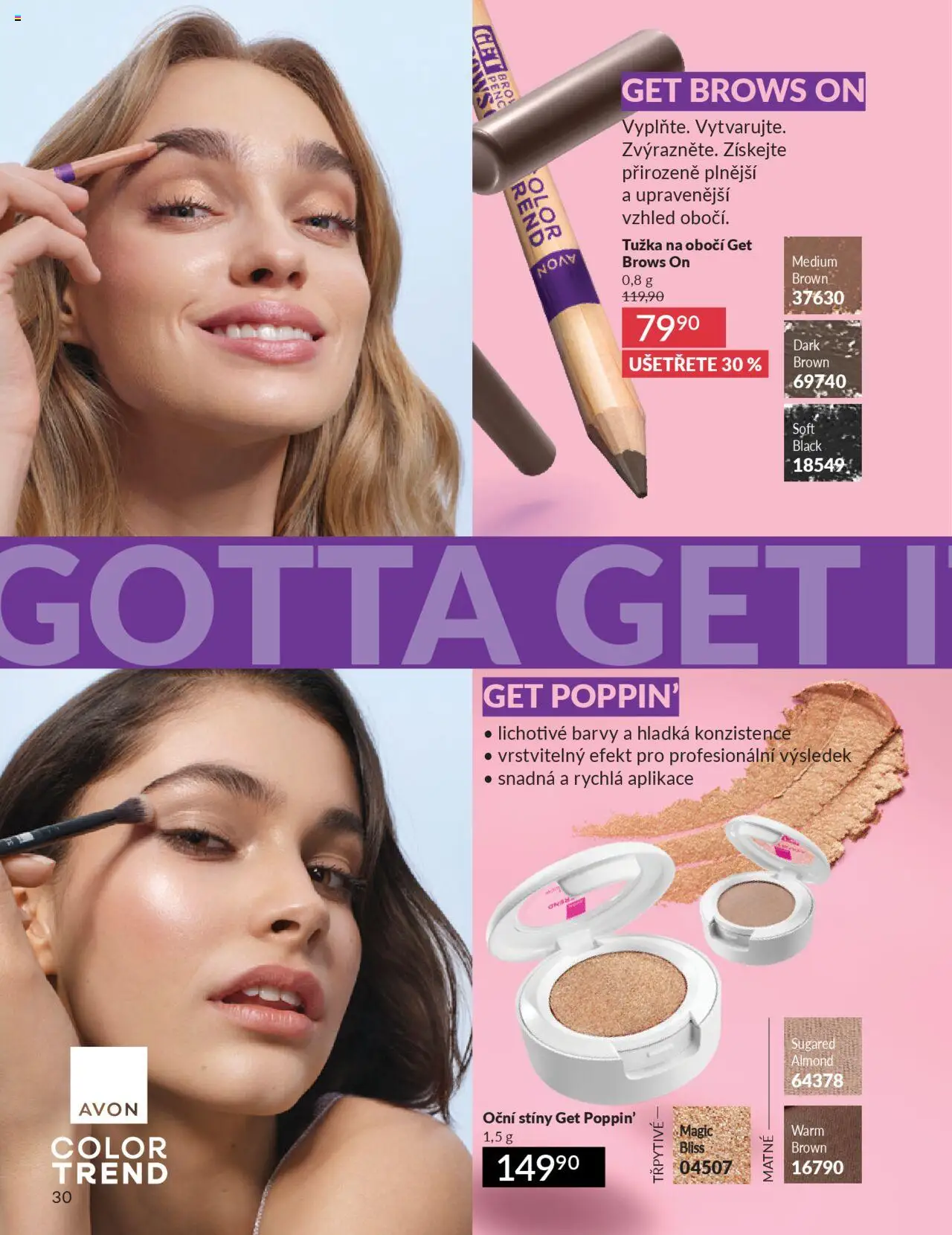 Avon katalog 9/2025 od 01.09.2025 | Strana: 32 | Produkty: Barvy, Tužka, Oční stíny