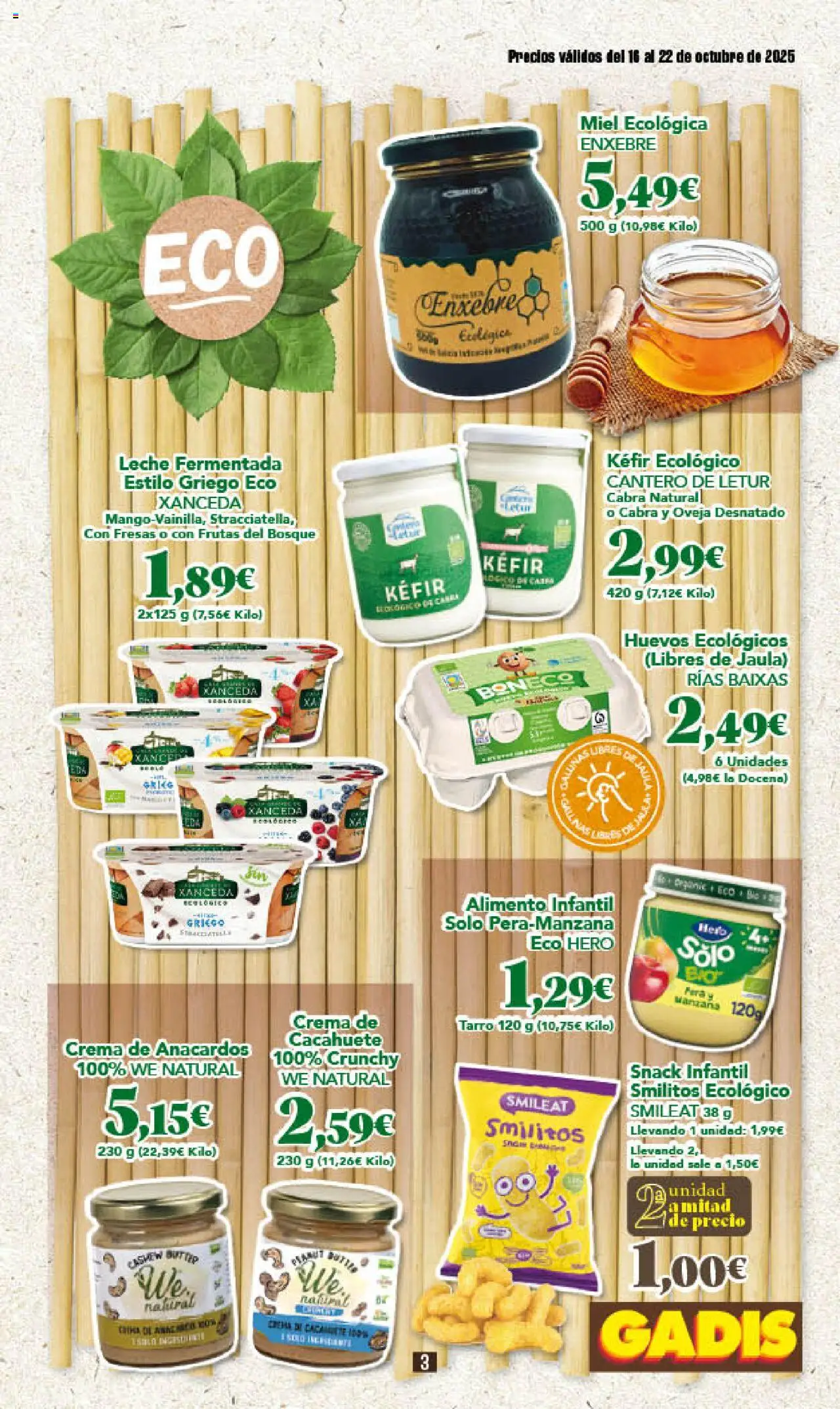 Gadis folleto │ válido desde el 16.10.2025 | Página: 3 | Productos: Ψηφιακή κάμερα, Leche, Huevos, Fresas