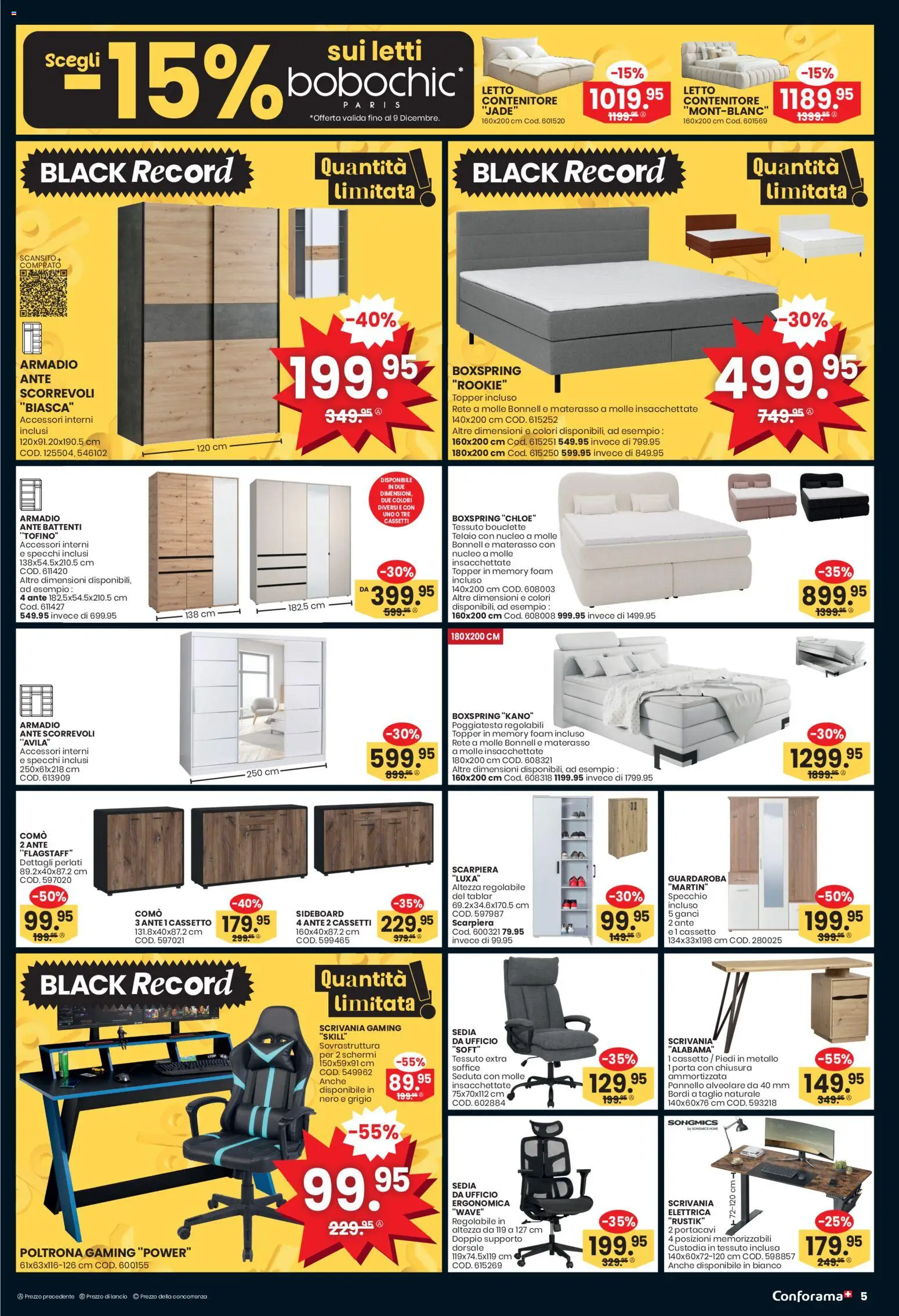 Conforama Aktionen IT – gültig ab 03.12.2025 | Seite: 5 | Produkte: Topper, Sideboard