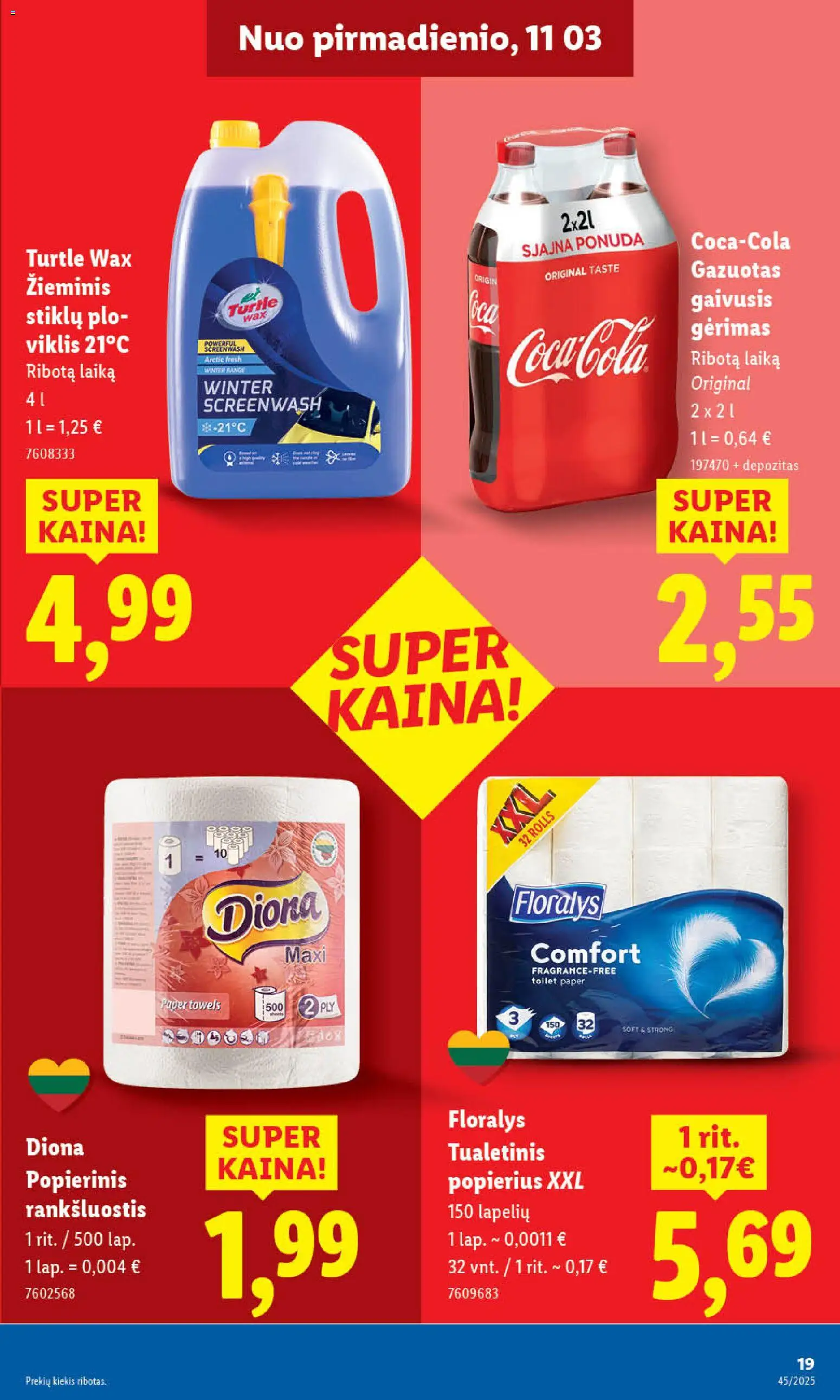 LIDL akcijos nuo 03.11.2025 | Puslapis: 29 | Prekių: Rankšluostis, Tualetinis popierius