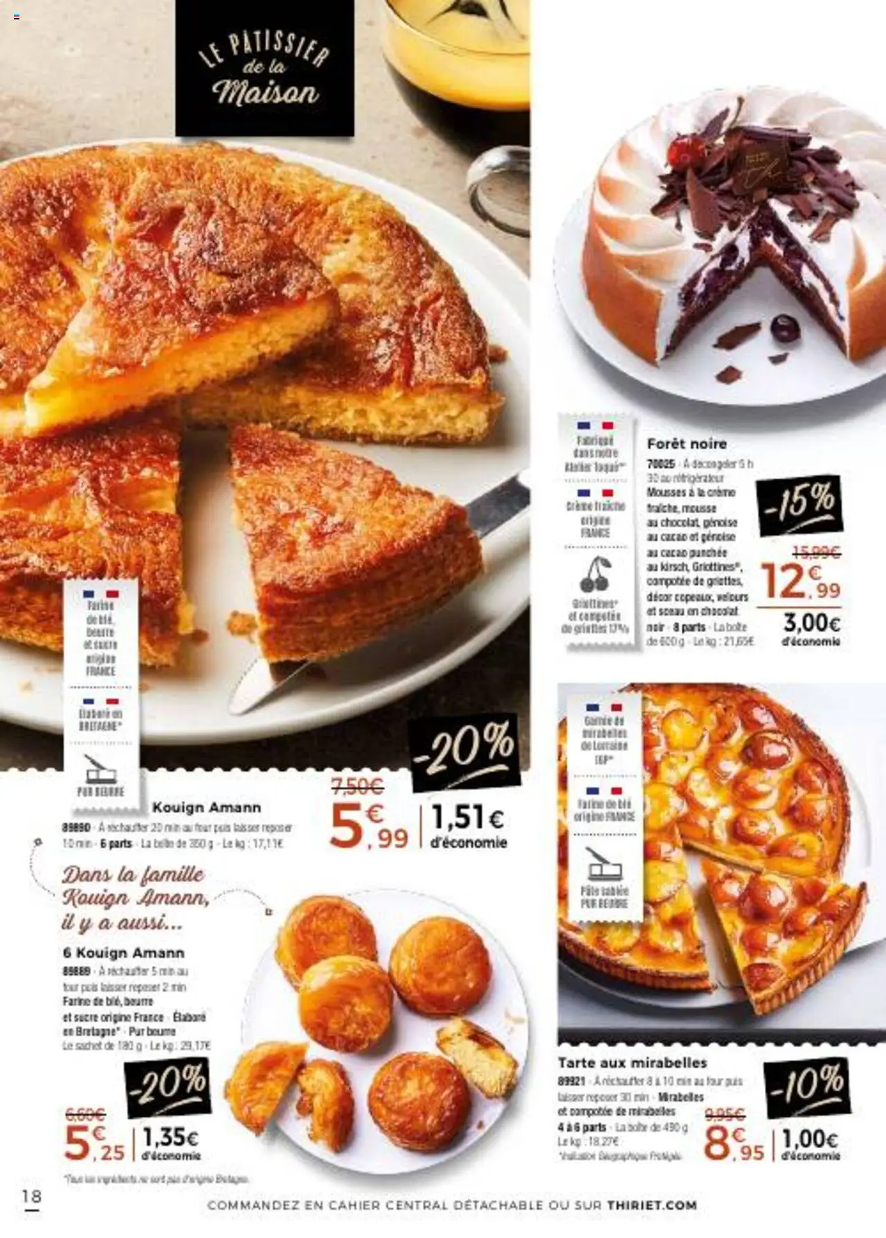  | Page: 18 | Produits: Four, Farine, Chocolat, Crème
