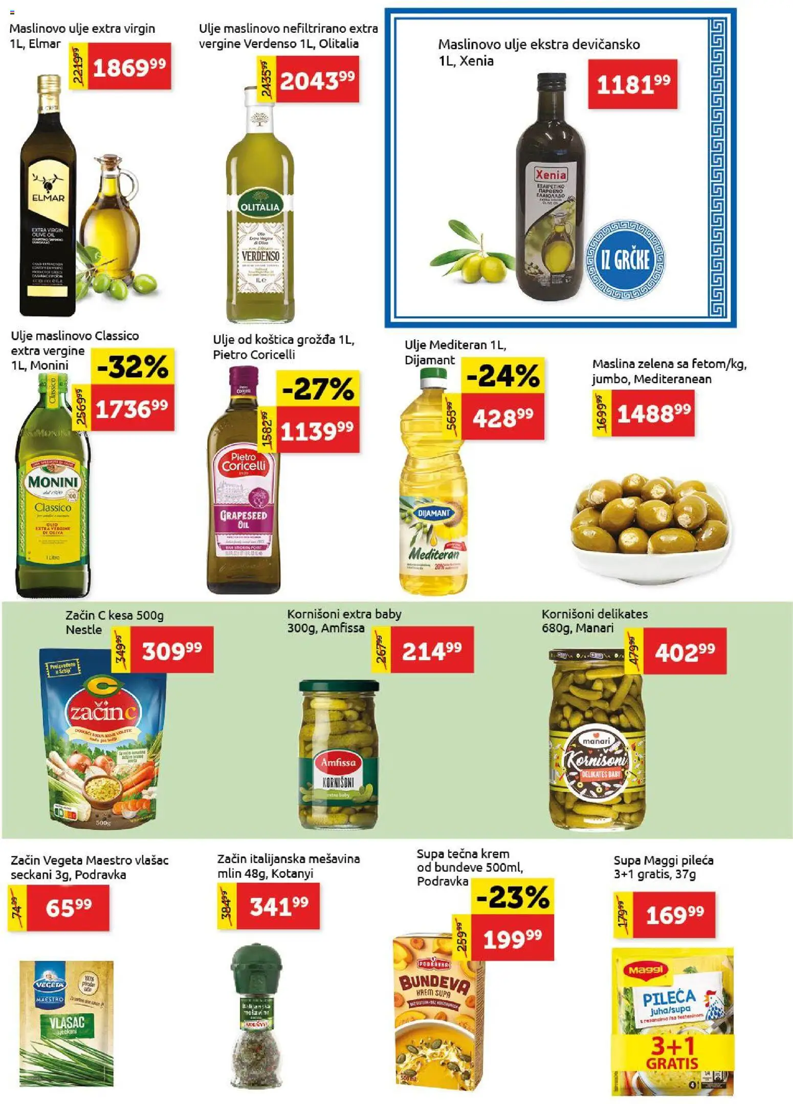 SuperVERO katalog - važi od 30.11.2025 | Strana: 9 | Proizvode: Mlin, Monini, Kornišoni, Maslinovo ulje