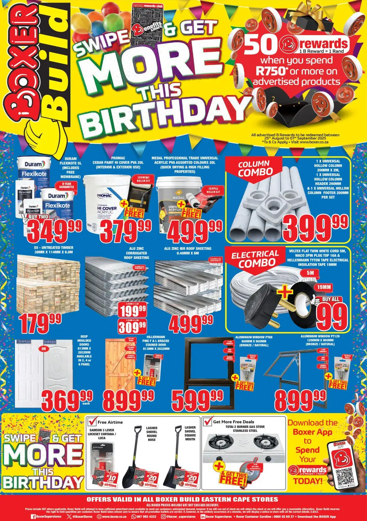 Boxer Eastern Cape - Build │ valid from 11.08.2025 | Page: 2 | Products: Cover, Stove, Gas stove, Tape
