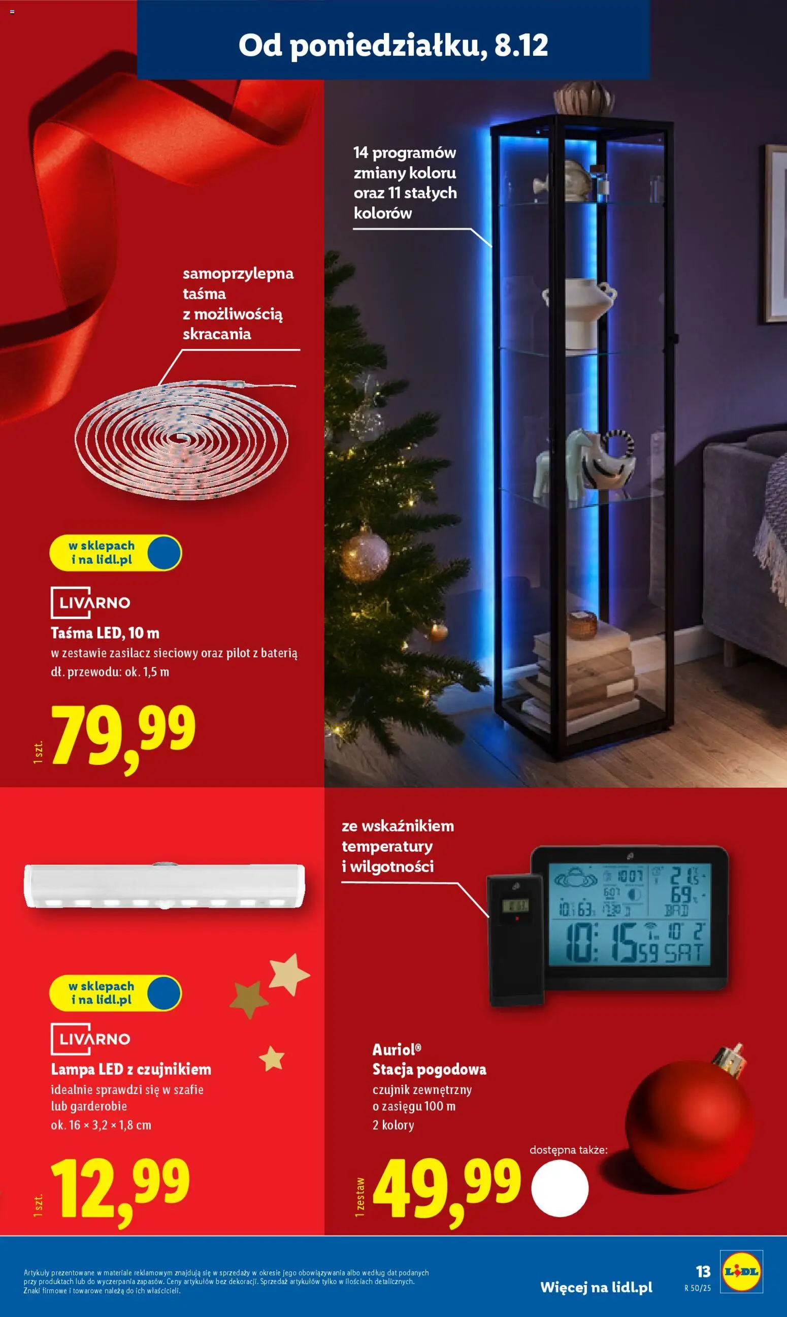 Lidl Katalog od 08.12.2025 | Strona: 15 | Produkty: Stacja pogodowa, Bateria, Lampa