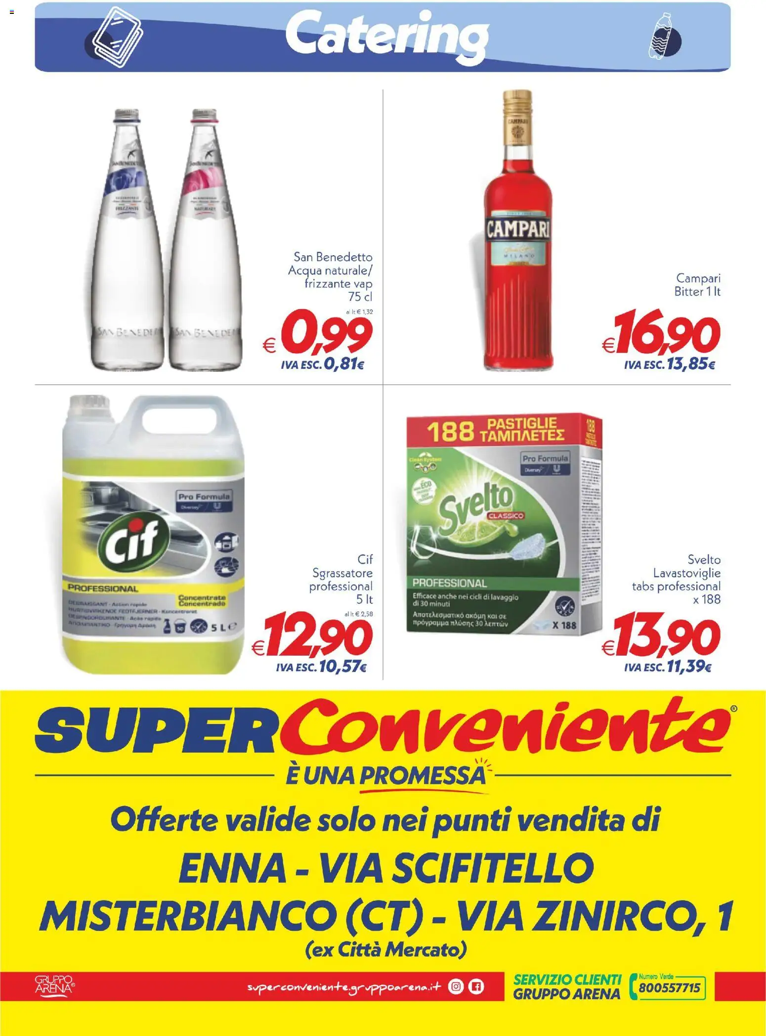 Volantino SuperConveniente del 05.12.2025 | Pagina: 4 | Prodotti: Sgrassatore, Acqua, Lavastoviglie