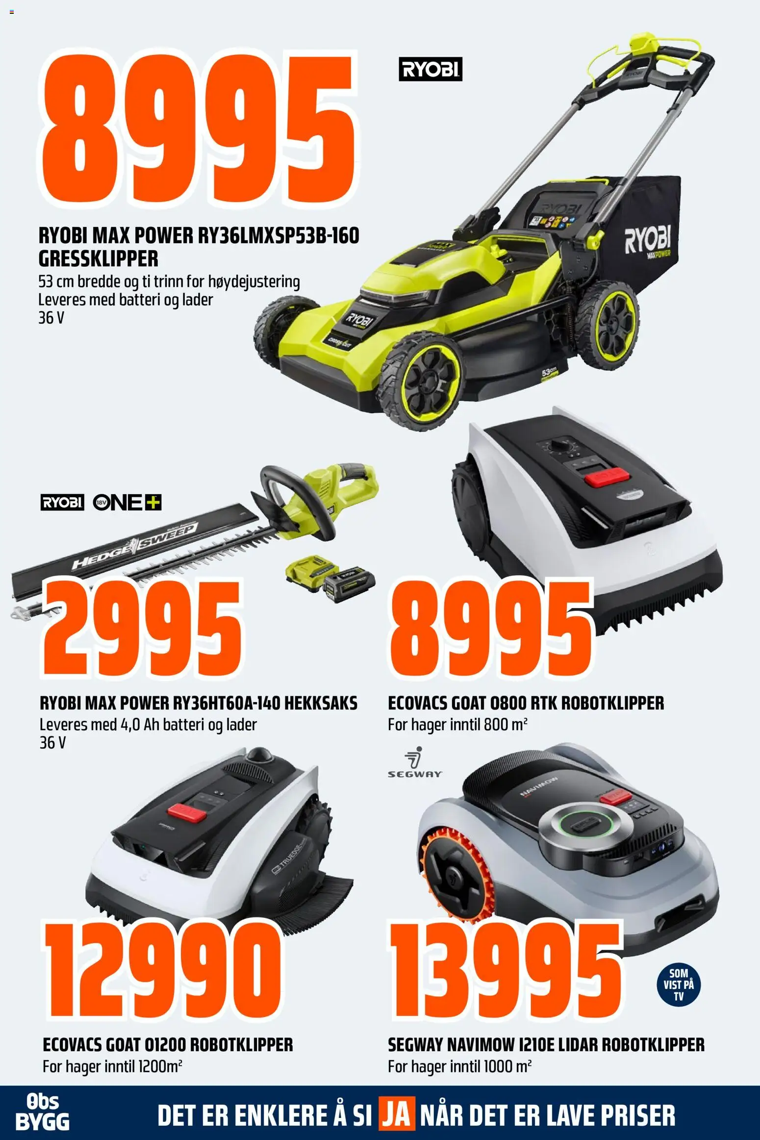 {H1} | Side: 3 | Produkter: Dartpilar, Gressklipper, Batteri