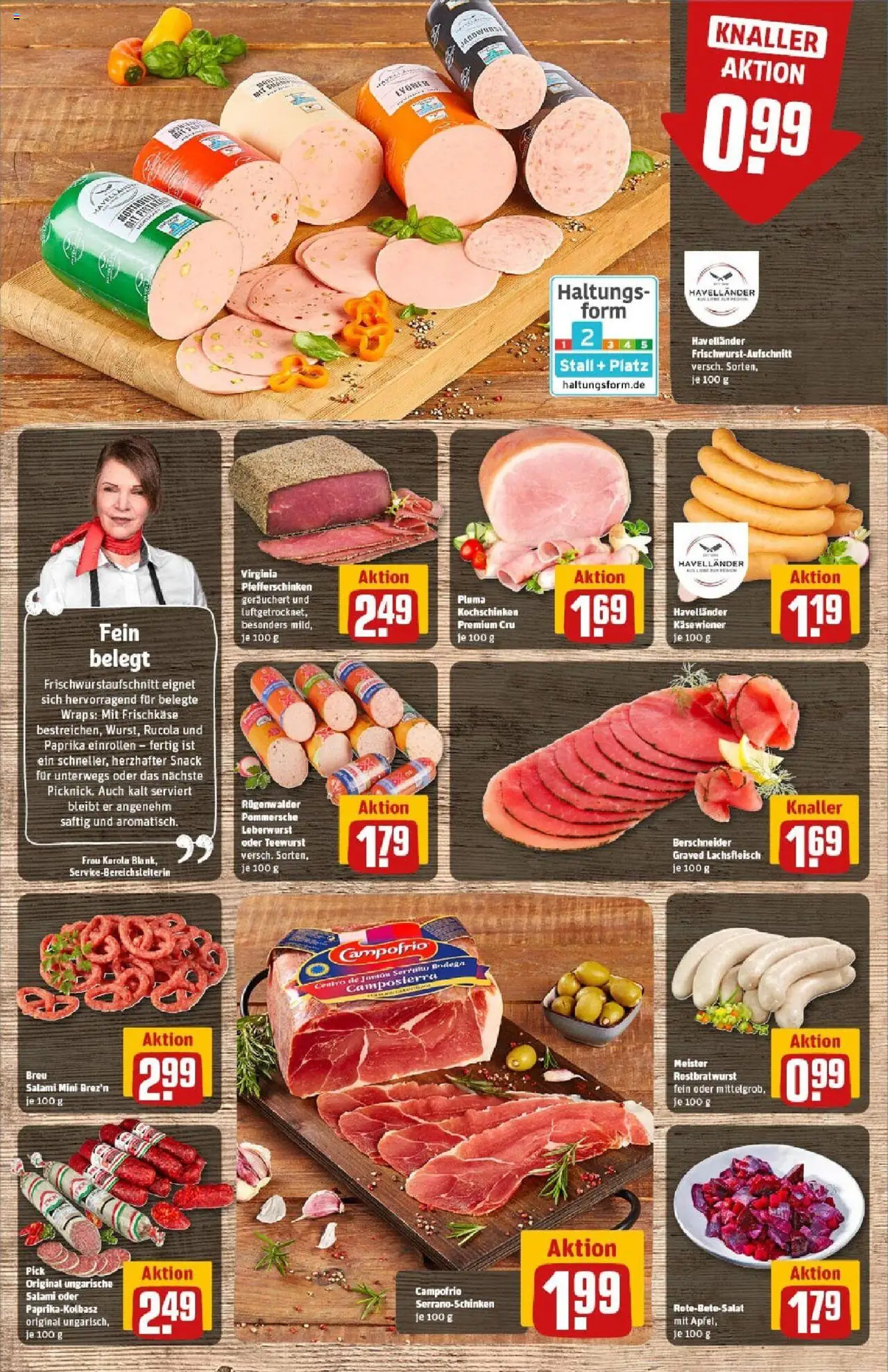 Rewe prospekt Chemnitz	 - gültig ab dem 06.07.2025 | Seite: 12 | Produkte: Rucola, Paprika, Salami, Frischkase
