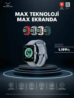 01.12.2025 tarihinden itibaren geçerli olan Vestel kataloğu önizlemesi | Sayfa: 2 | Ürünler: Akıllı saat, Su, Saat