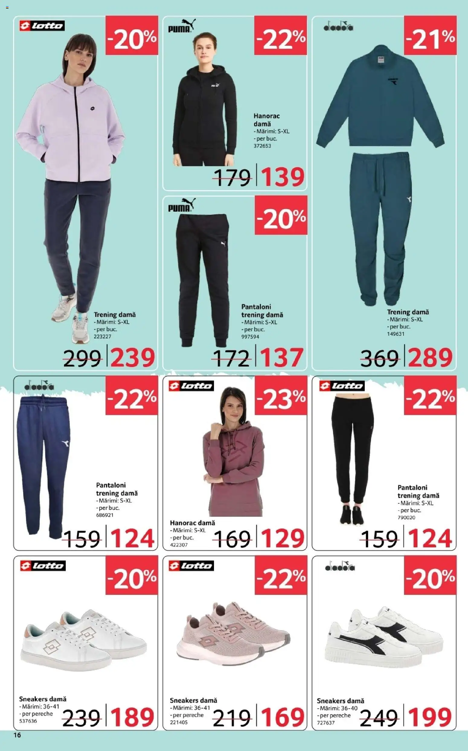 Noul catalog Selgros – valabil de la 20.03.2026 | Pagină: 16 | Produse: Trening, Pantaloni, Keşe
