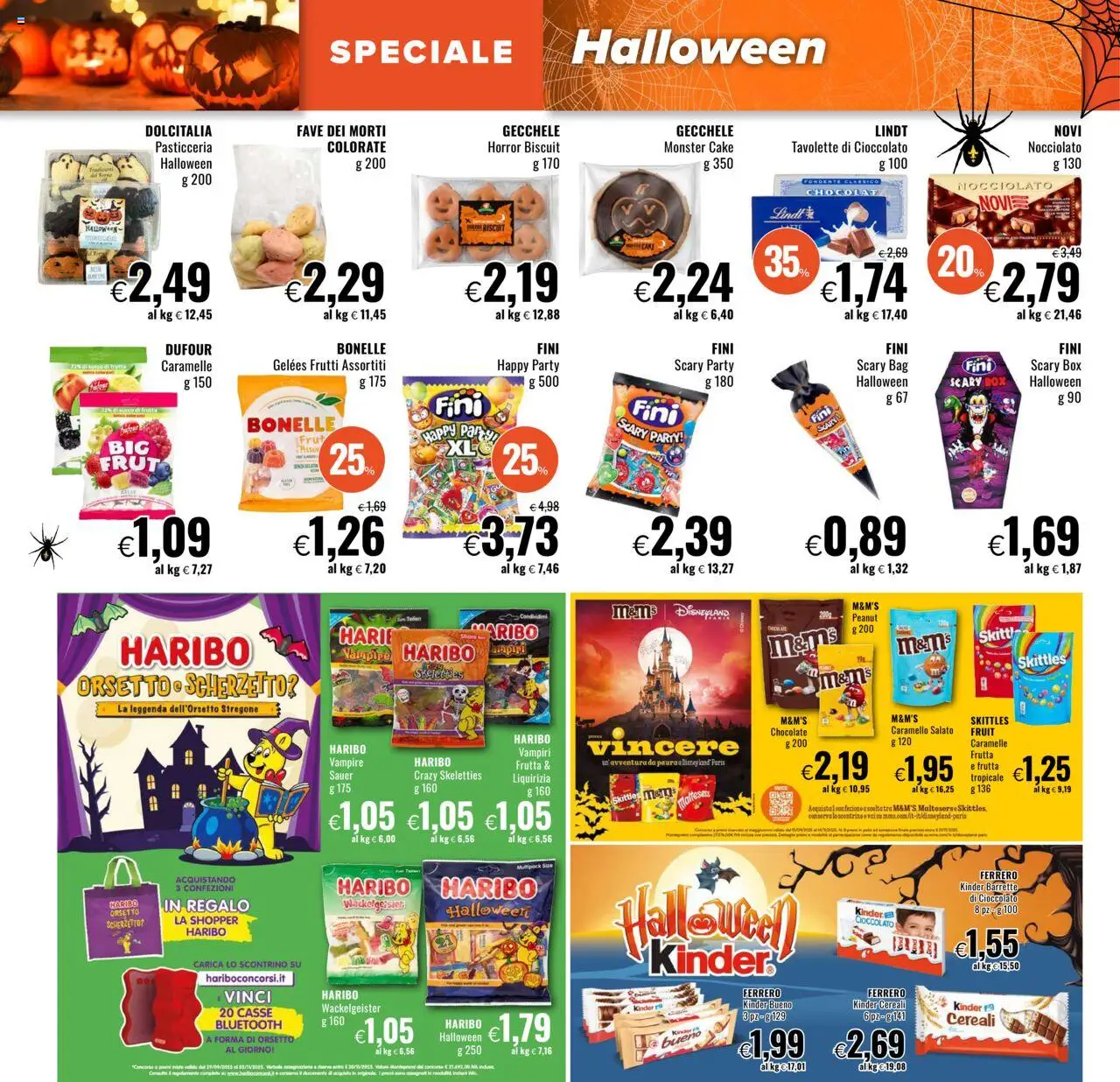 Volantino Famila del 16.10.2025 | Pagina: 12 | Prodotti: Cioccolato, Succo, Caramelle, Frutta