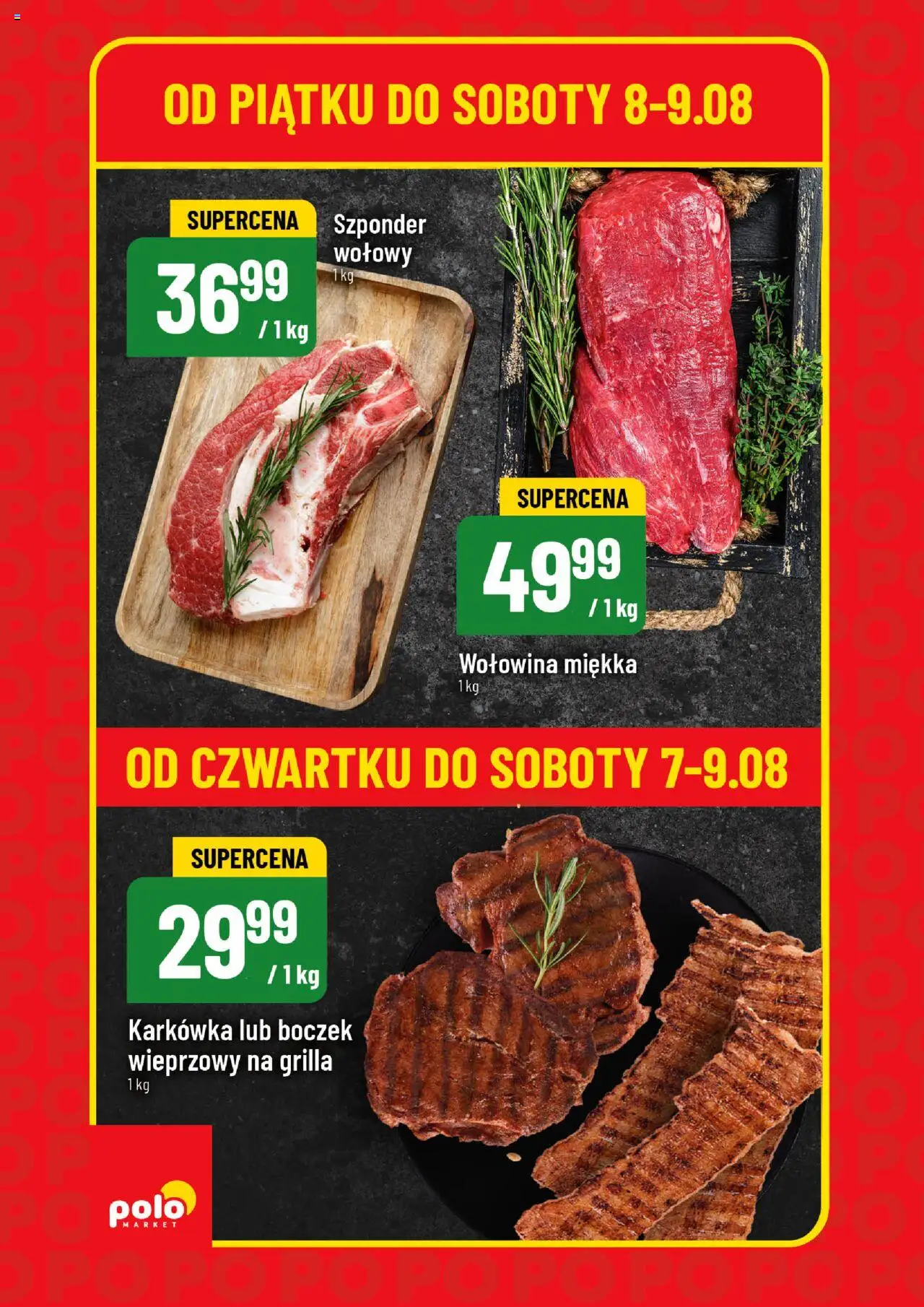 POLOmarket Gazetka - Super Hity od 07.08.2025 | Strona: 6 | Produkty: Karkówka, Boczek wieprzowy, Boczek, Wołowina