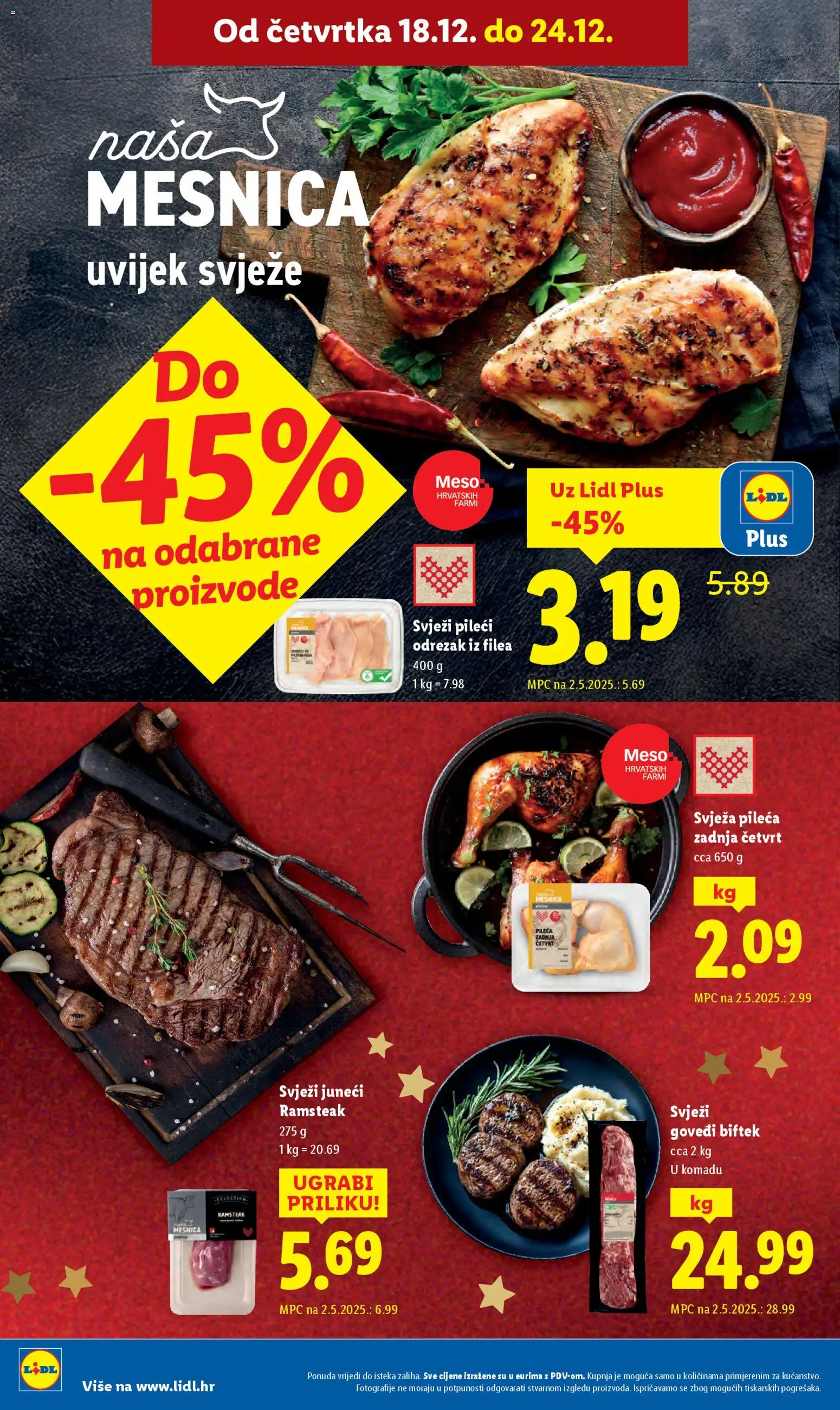 Lidl katalog | vrijedi od 15.12.2025 | Stranica: 68 | Proizvodi: Meso