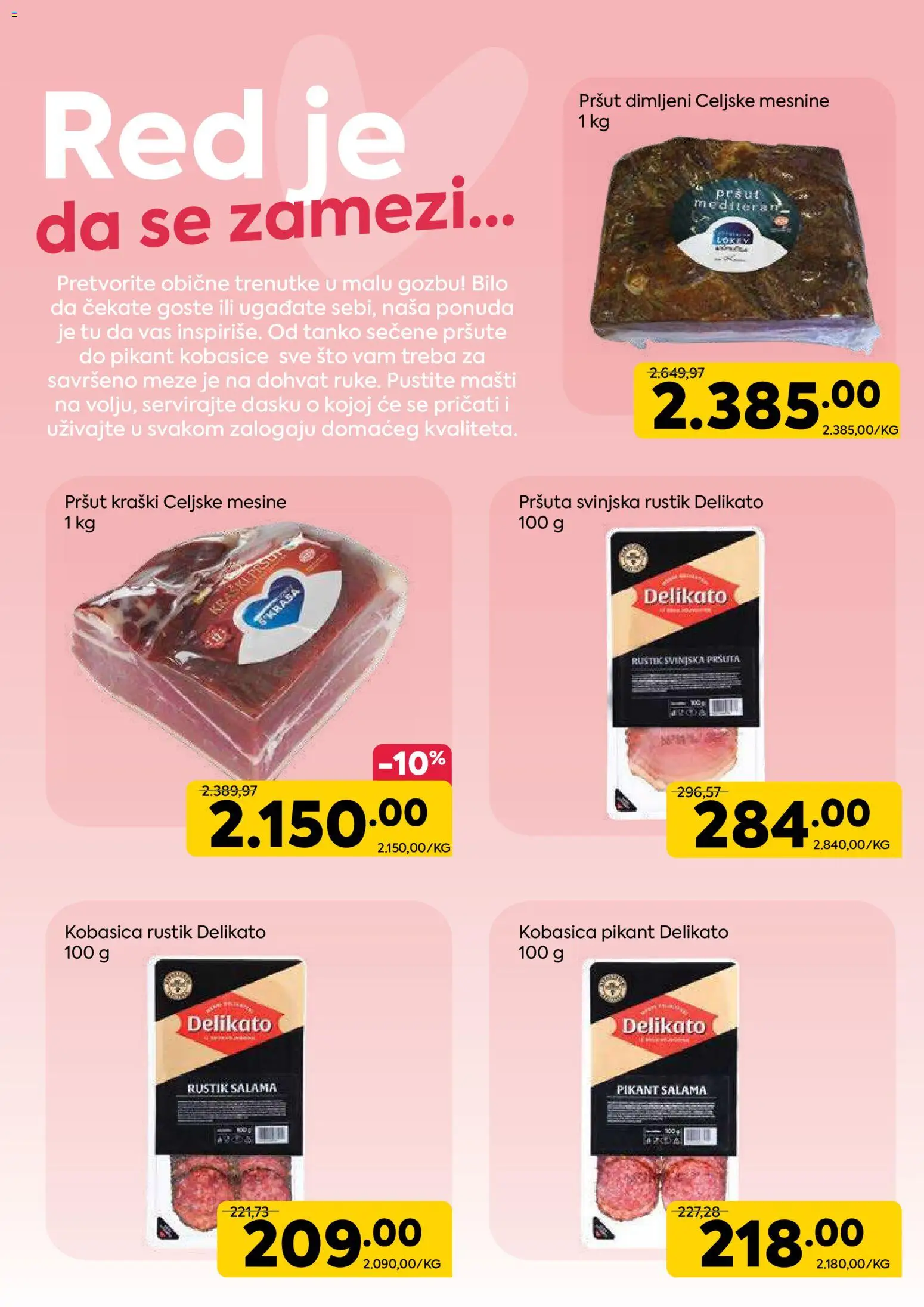 PerSu katalog - važi od 01.12.2025 | Strana: 8 | Proizvode: Pršut, Sto, Salama, Kobasica