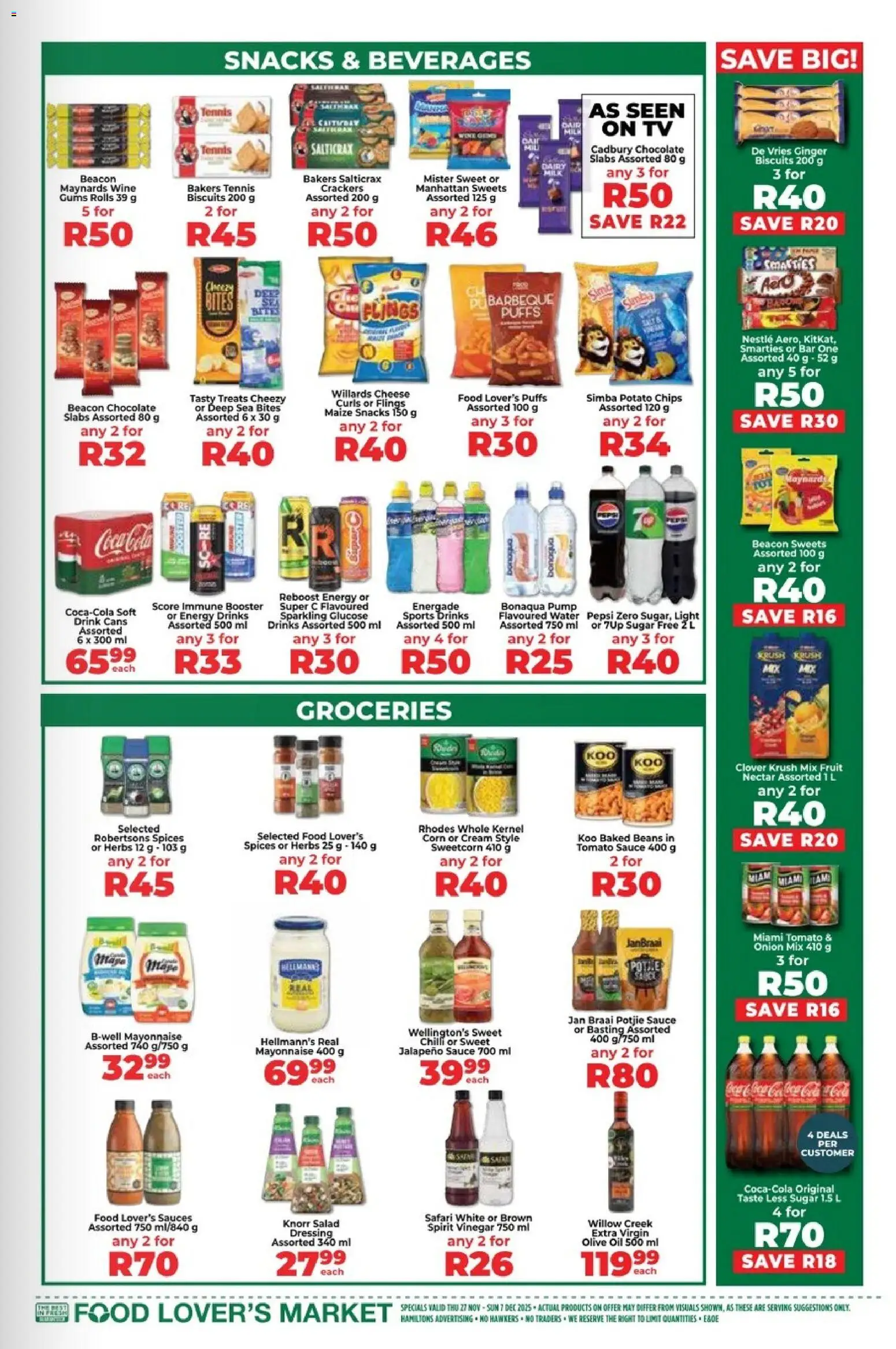 New Food Lover's Market catalogue – valid from 27.11.2025 | Page: 13 | Products: Corn, Wine, Cream, Sauce