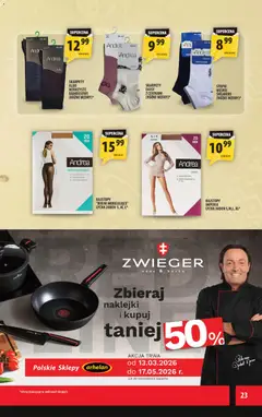 Pogląd oferty "Arhelan gazetka" - ważna od 27.03.2026 | Strona: 23 | Produkty: Skarpety, Rajstopy, Naklejki