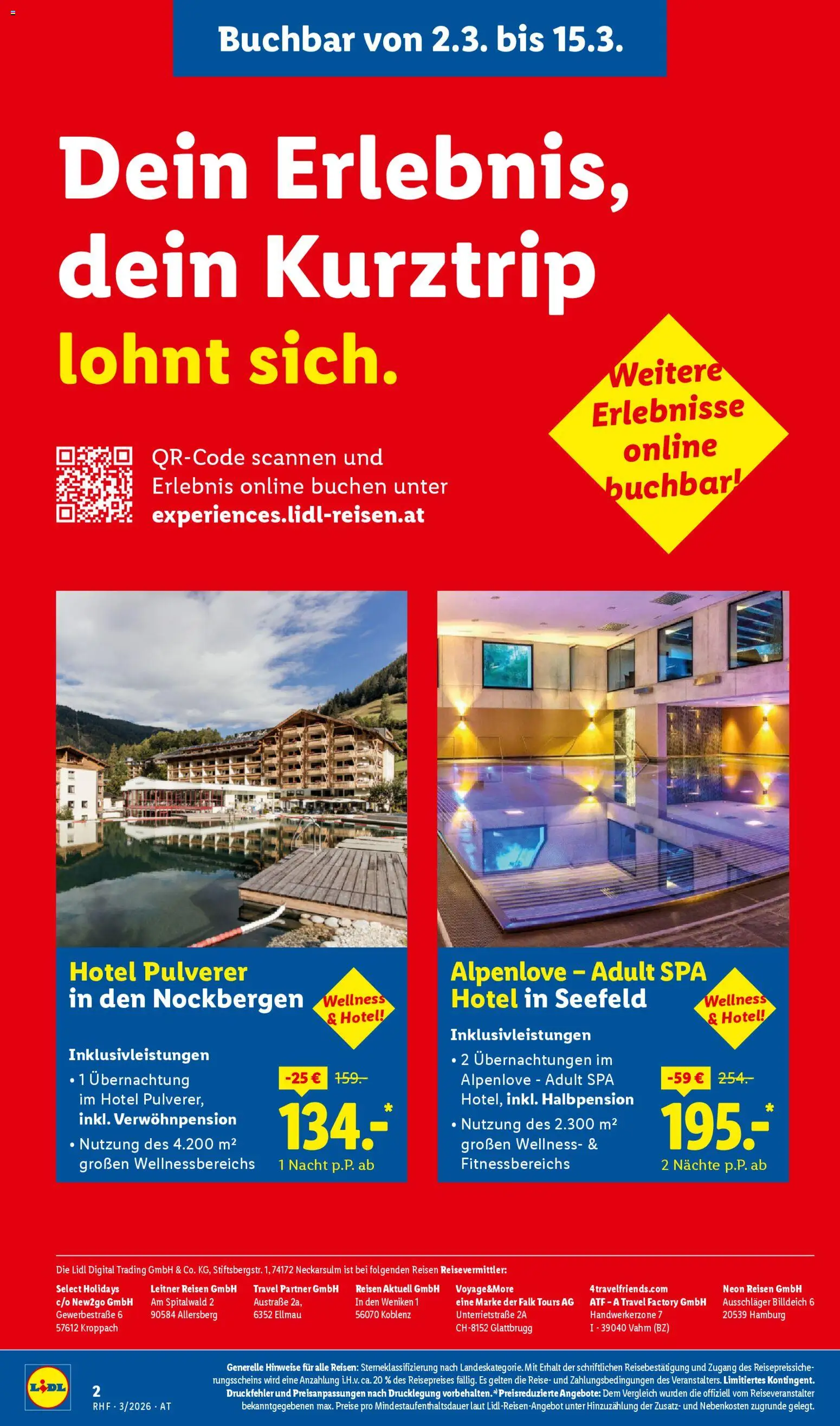 Lidl Februar/März Reise - Highlights gültig ab 28.02.2026 | Seite: 2
