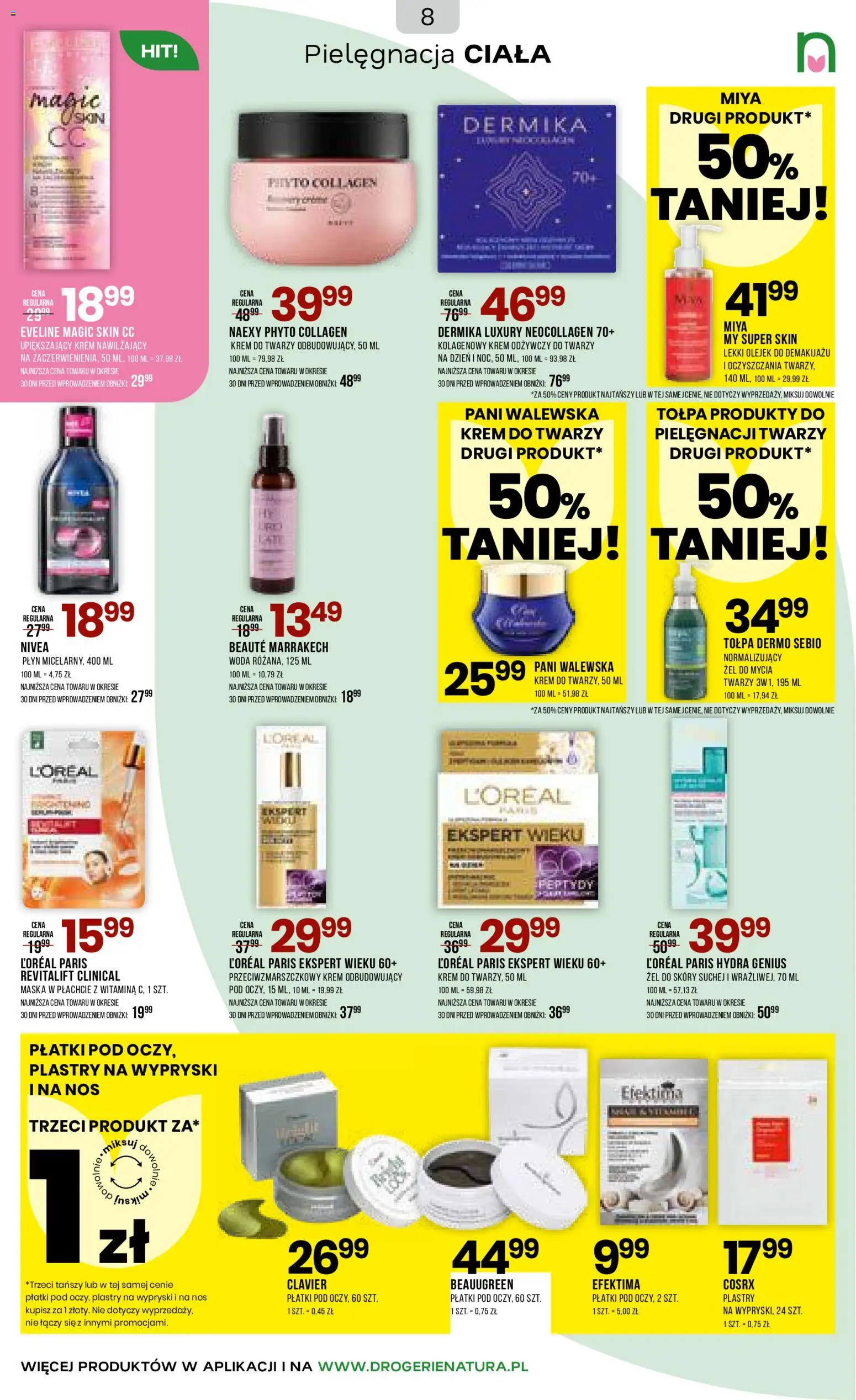 Drogerie Natura Gazetka od 16.02.2026 | Strona: 8 | Produkty: Maska, Krem, Woda, Krem do twarzy