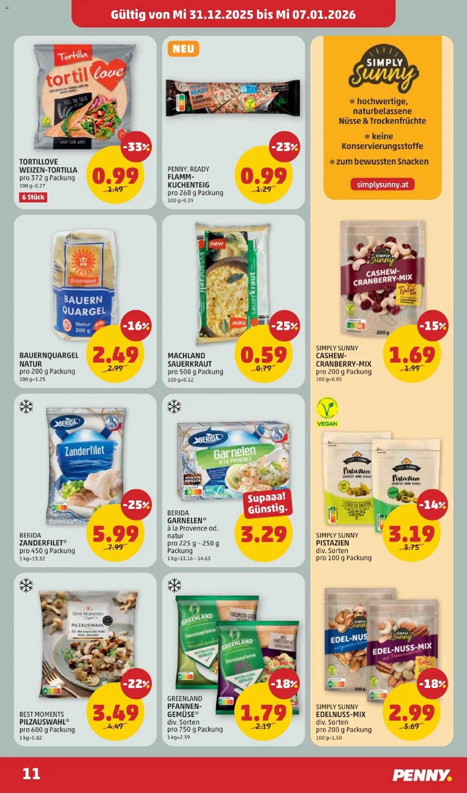Penny Markt Flugblatt gültig ab 31.12.2025 | Seite: 11 | Produkte: Nüsse