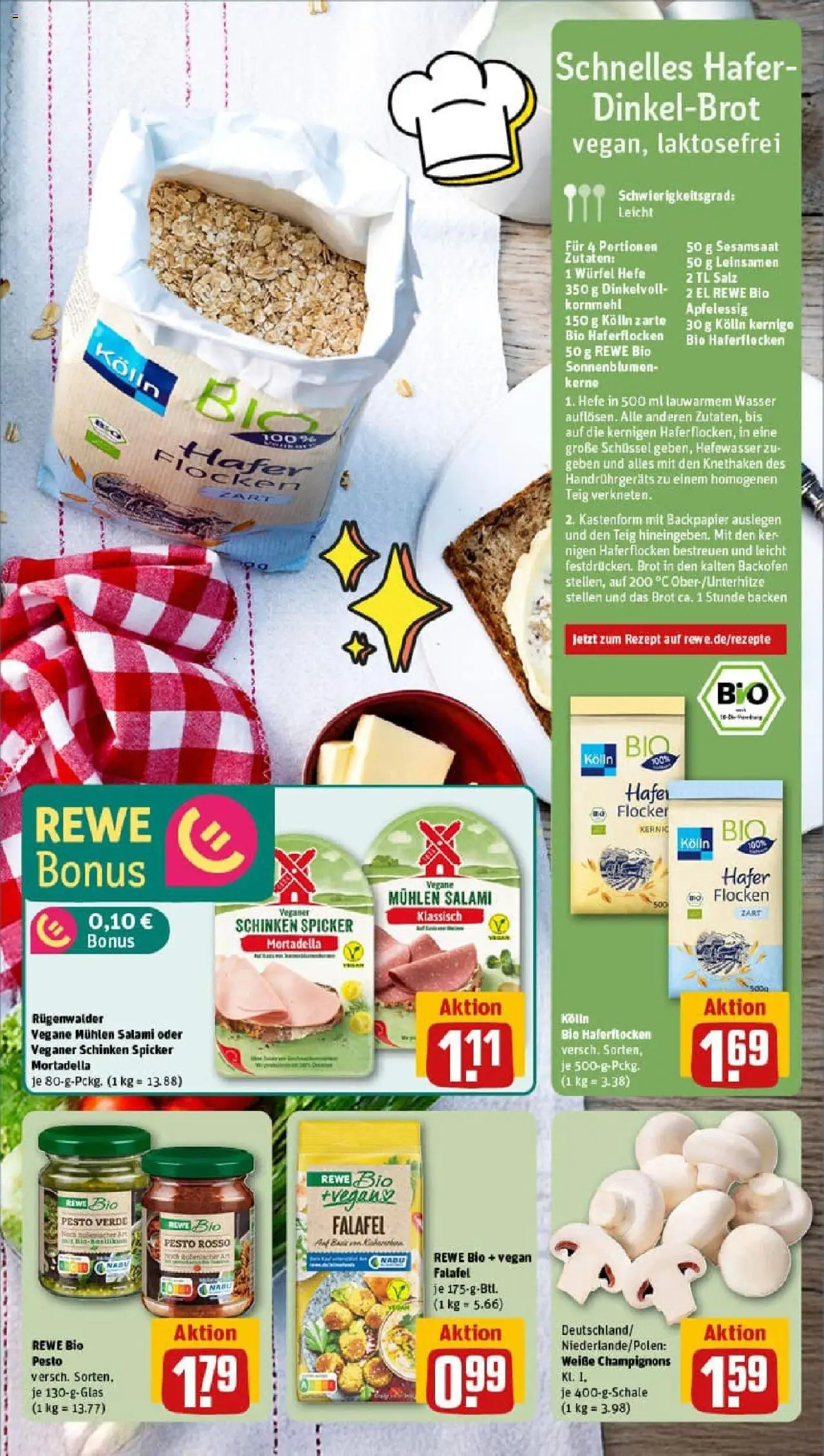 Rewe prospekt Berlin / Steglitz	 - gültig ab dem 20.07.2025 | Seite: 5 | Produkte: Kolln, Champignons, Salami, Schinken