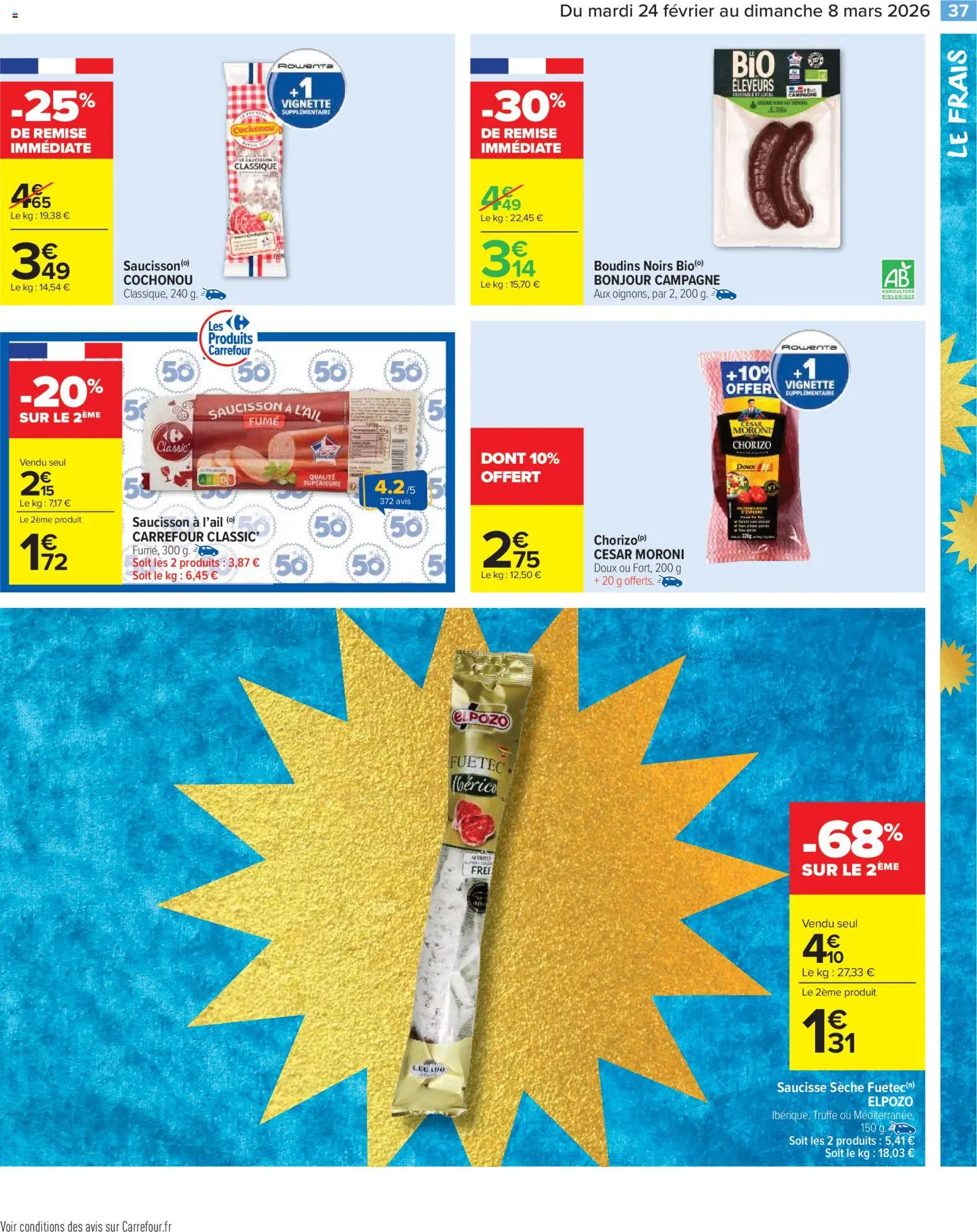 {H1} | Page: 39 | Produits: Chorizo, Saucisson, Saucisse