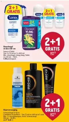 SYOSS INTENSE REPAIR DEEP CARING SHAMPOO, 3% protein-care-complex. Droog, beschadigd haar. Herstelt het haar in alle lagen. - Voorbeeld van een folder van Delhaize, geldig van 16.10.2025 | Pagina: 39 | Producten: Gel, Douche, Parfum, Deodorant