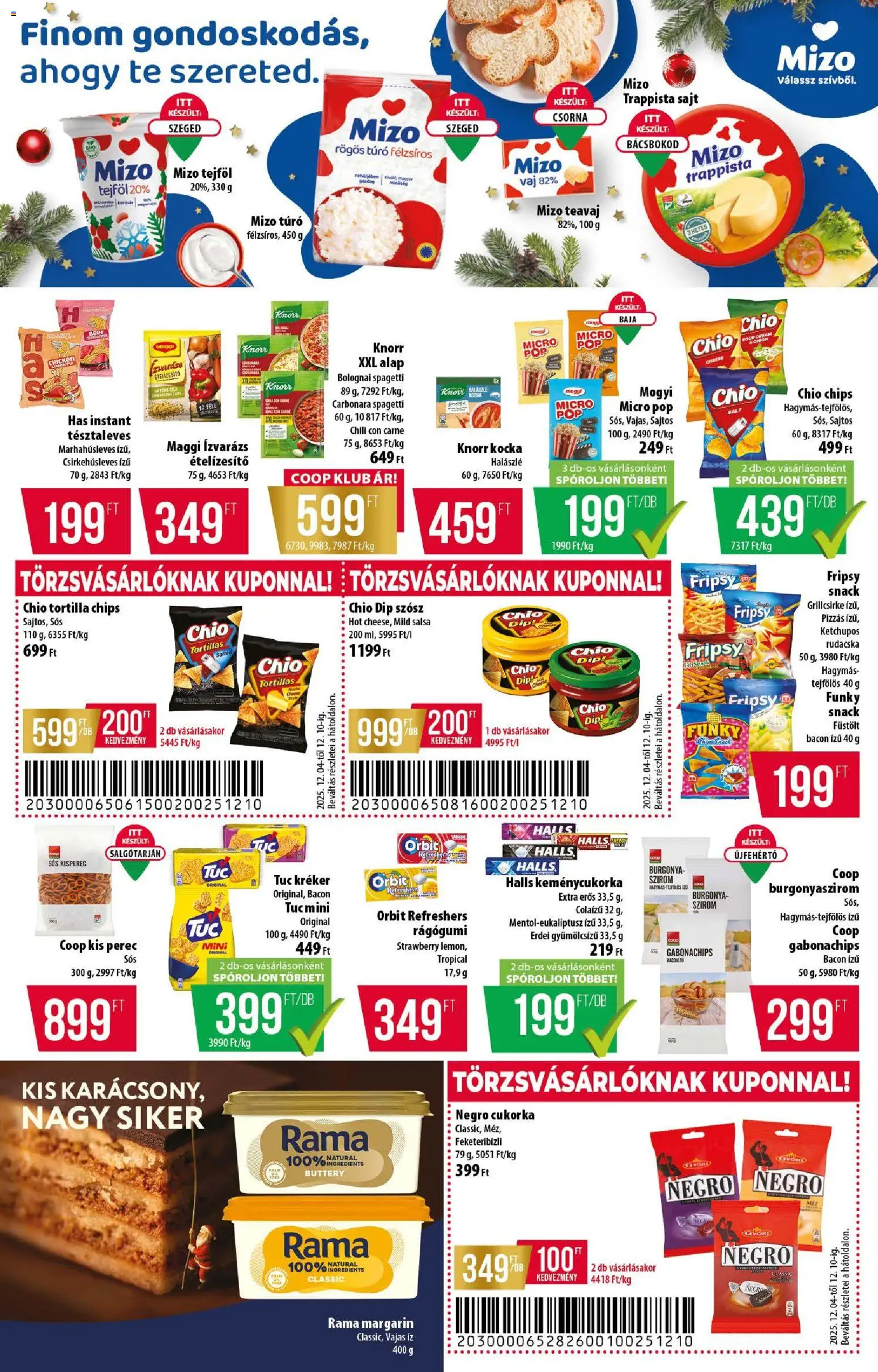 COOP akciós ujság - amely érvényes a következő dátumtól: 04.12.2025 | Oldal: 8 | Termékek: Kréker, Vaj, Sajt, Halászlé