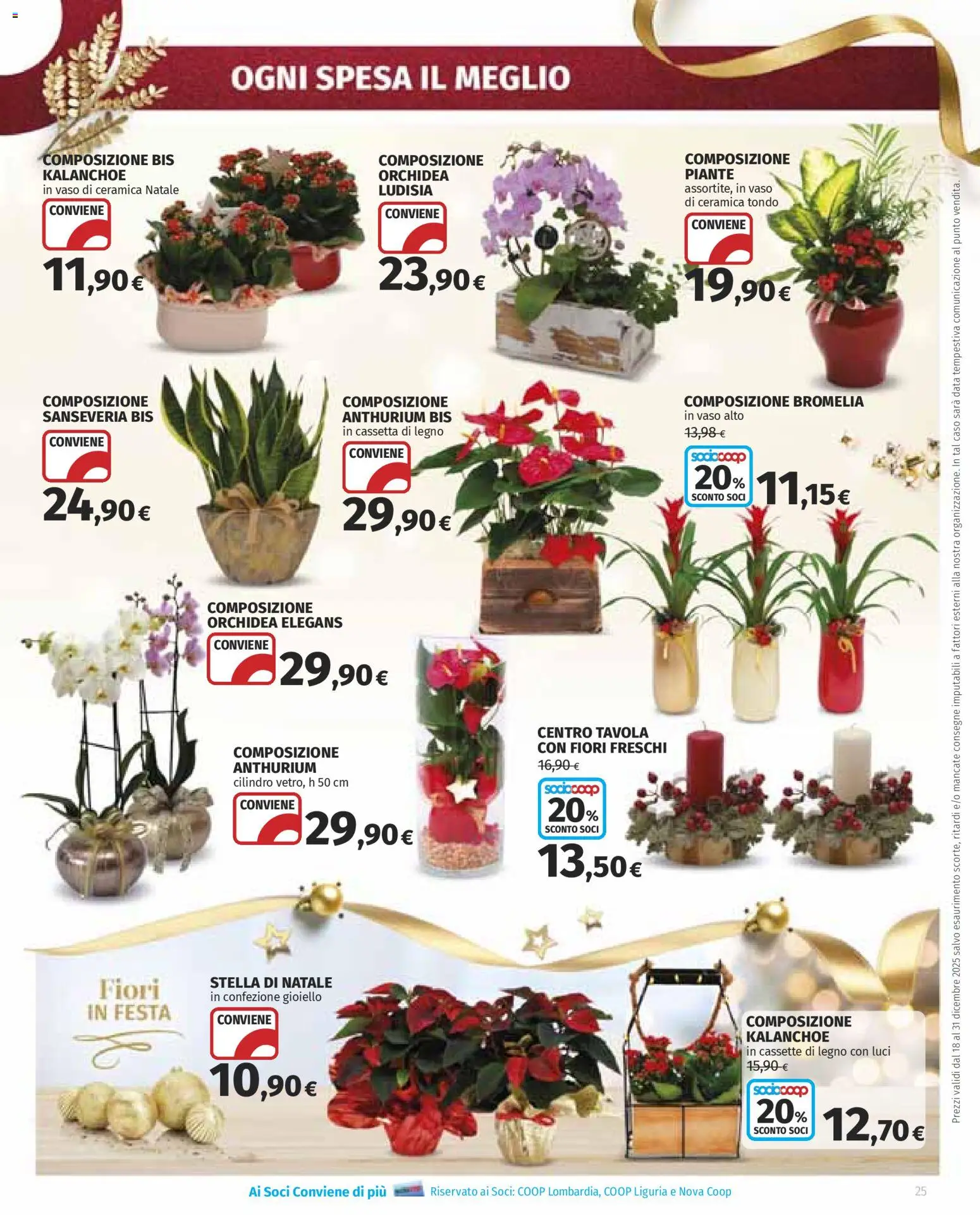 Volantino Ipercoop del 18.12.2025 | Pagina: 25 | Prodotti: Data, Orchidea, Vaso