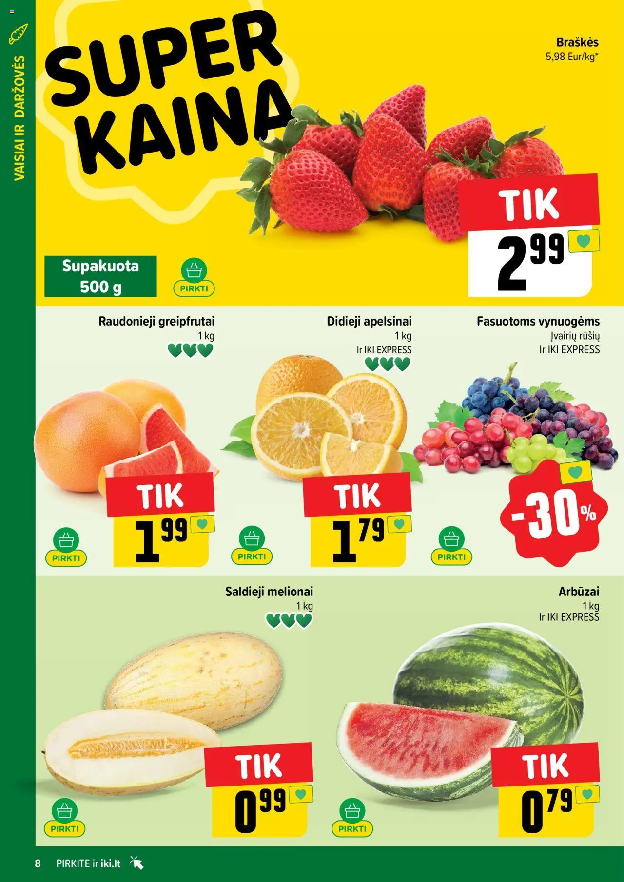 IKI - Leidinys│galioja nuo 21.07.2025 | Puslapis: 8 | Prekių: Apelsinai, Braškės