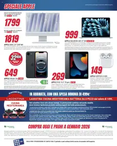 Volantino Trony del 11.09.2025 | Pagina: 39 | Prodotti: Macbook air, Iphone, Fan, Airpods