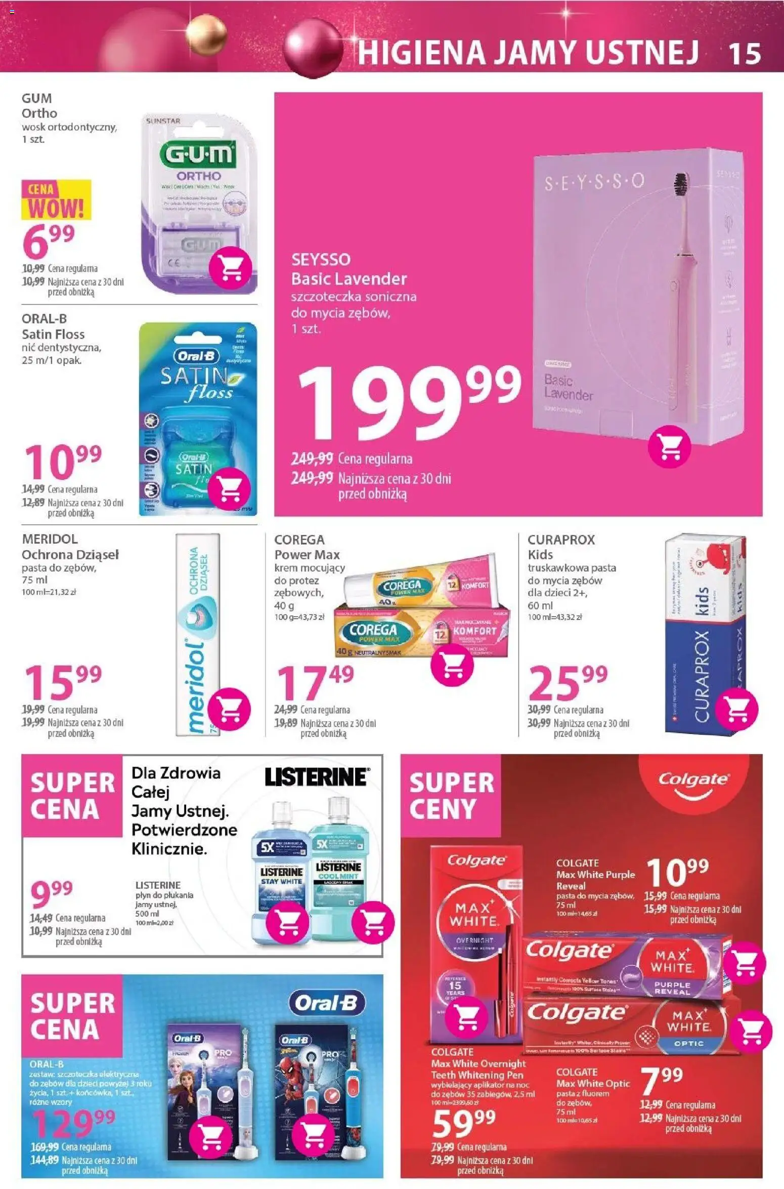 Hebe Gazetka od 15.11.2025 | Strona: 15 | Produkty: Toner, Szczoteczka soniczna, Szczoteczka elektryczna do zębów, Krem