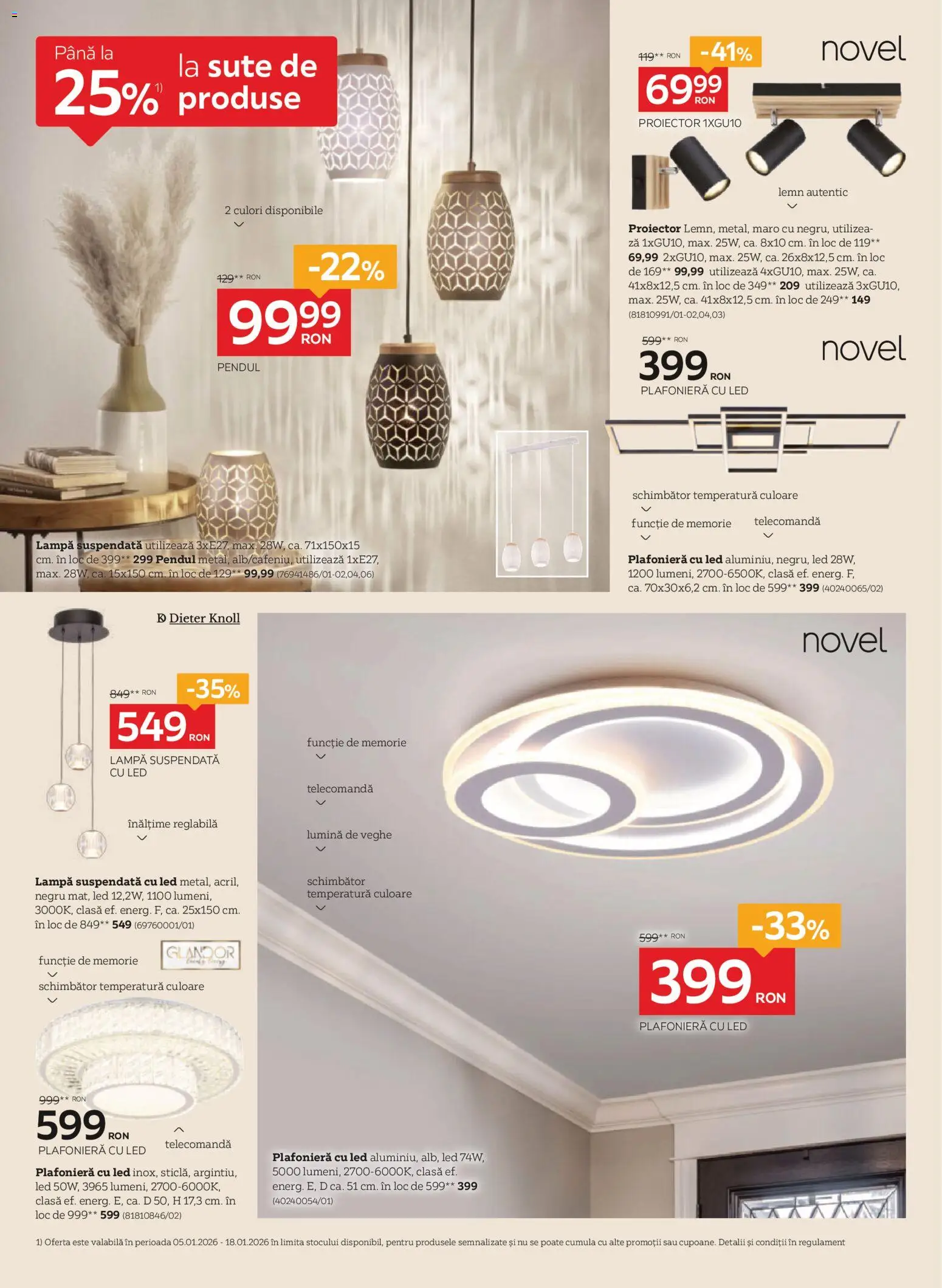 Noul catalog XXXLutz – valabil de la 05.01.2026 | Pagină: 16 | Produse: Tavuk suyu, Memorie, Plafonieră, Babak