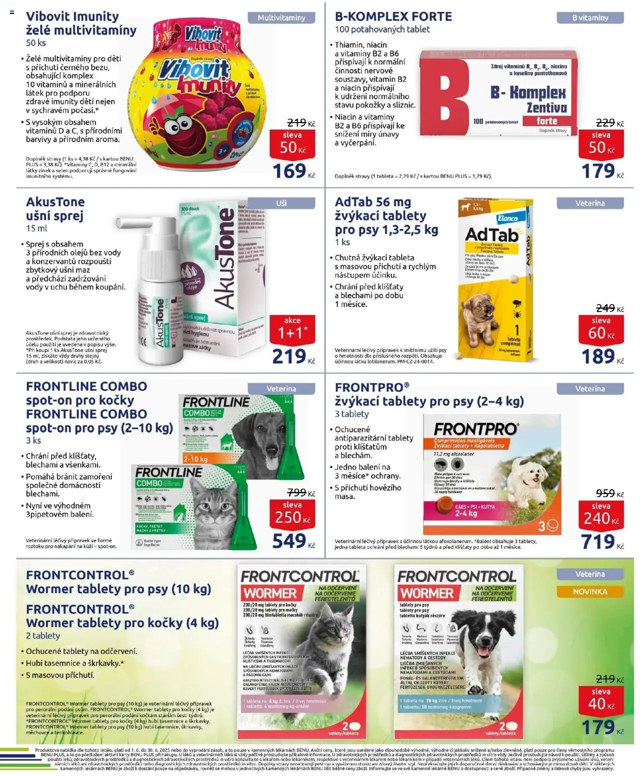 Benu leták od 01.06.2025 | Strana: 18 | Produkty: Tablet, Vitamíny, Mačky, Vibovit