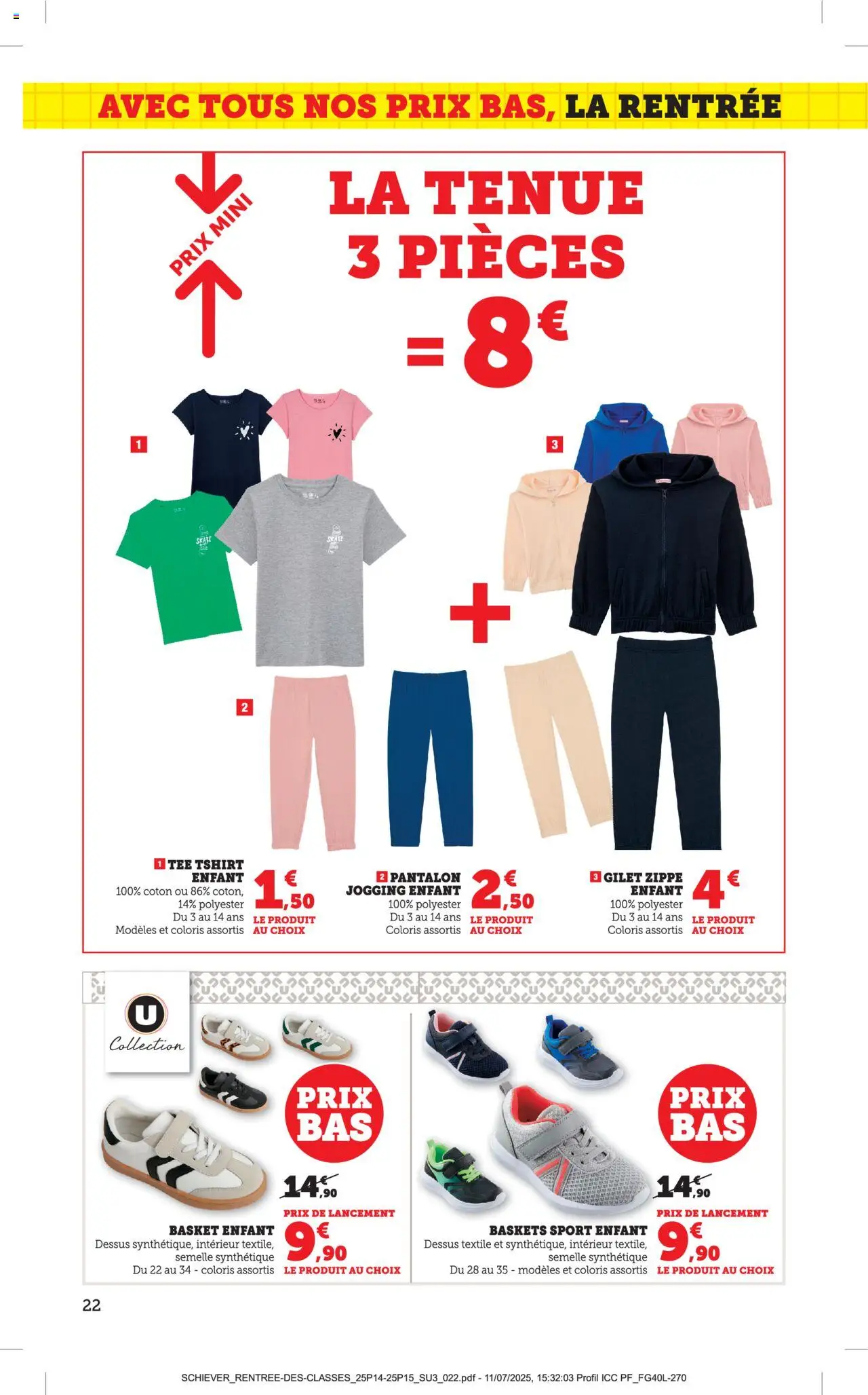  | Page: 22 | Produits: Coton, Gilet, Pantalon, Baskets