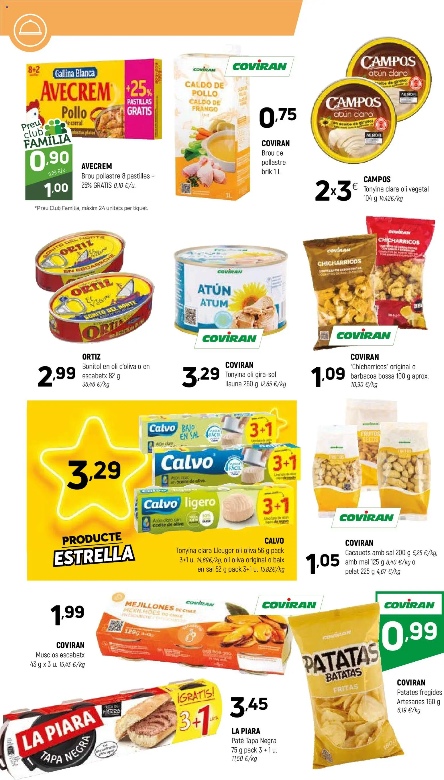 Coviran - Cataluna │ válido desde el 07.04.2026 | Página: 8 | Productos: Paté, Aceite de oliva, Barbacoa, Atún claro