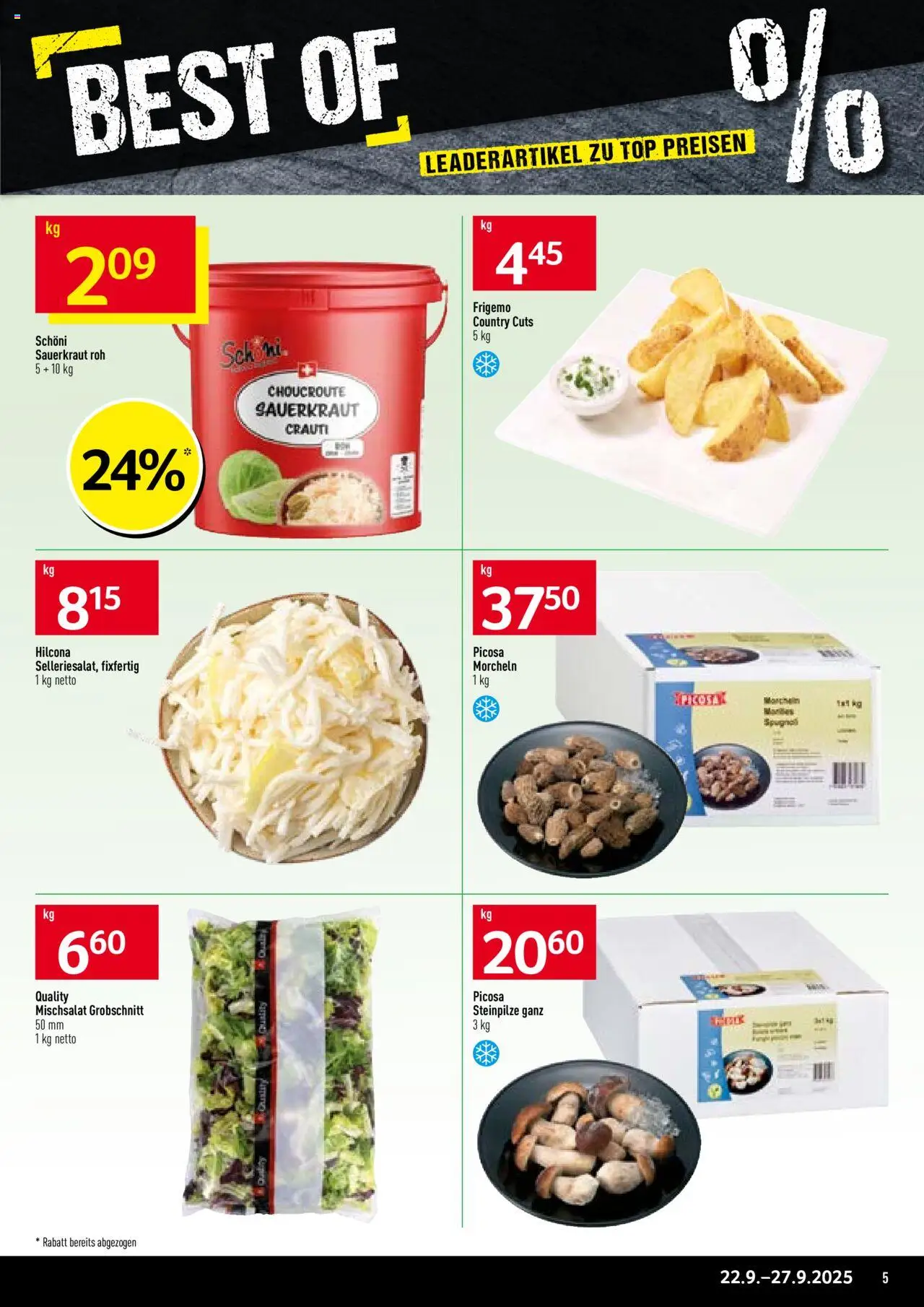 Prodega Aktionen – gültig ab 22.09.2025 | Seite: 5 | Produkte: Top