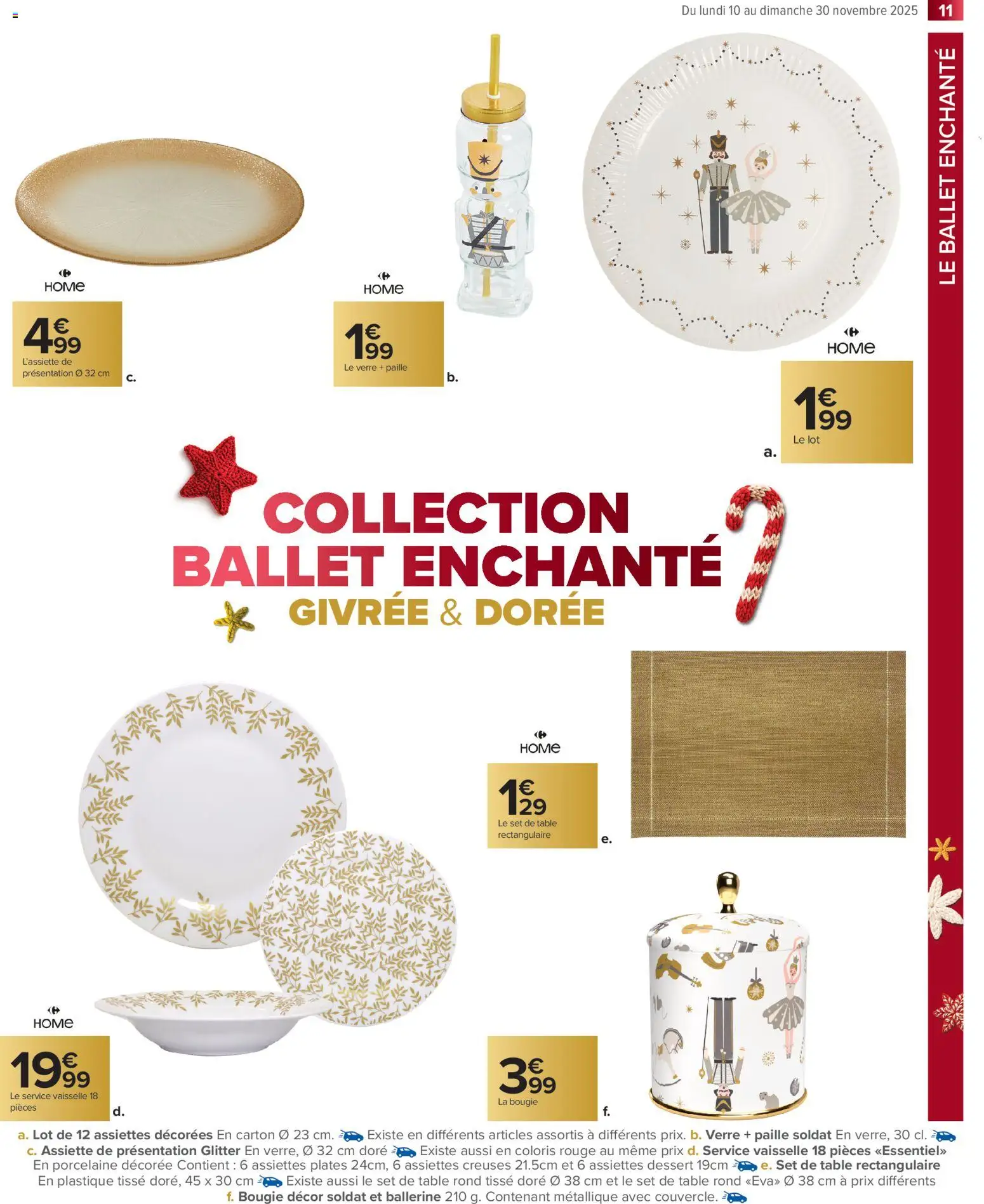 {H1} | Page: 11 | Produits: Service vaisselle 18 pièces, Table, Service vaisselle, Ballerine