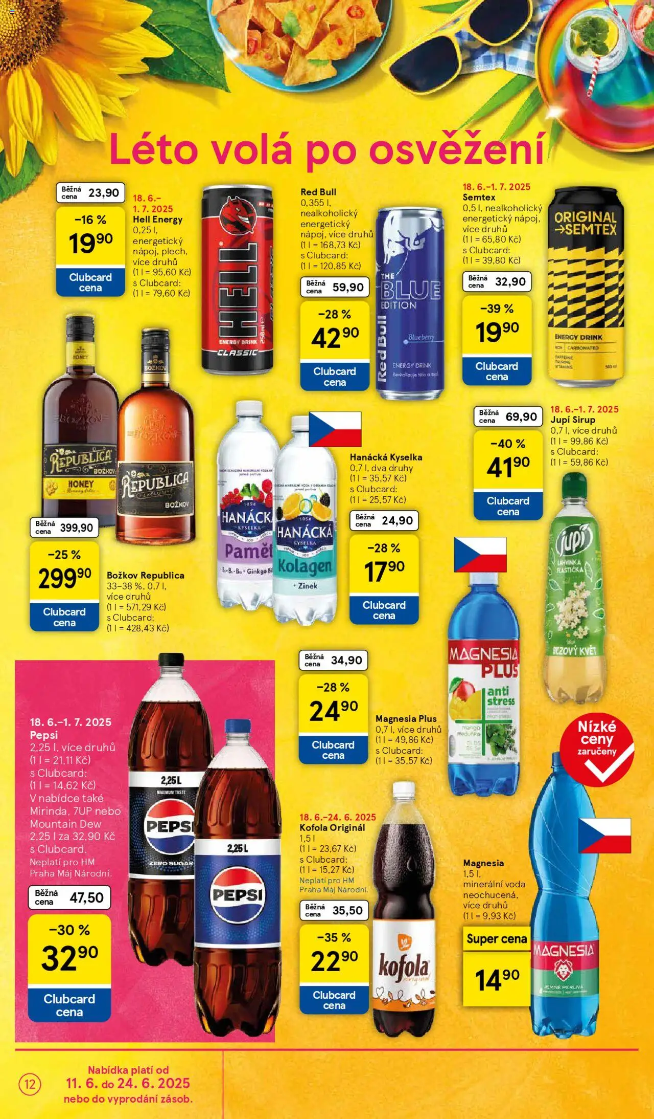 Tesco leták - Hypermarket od 18.06.2025 | Strana: 12 | Produkty: Mountain Dew, Jupí, Semtex, Energy drink