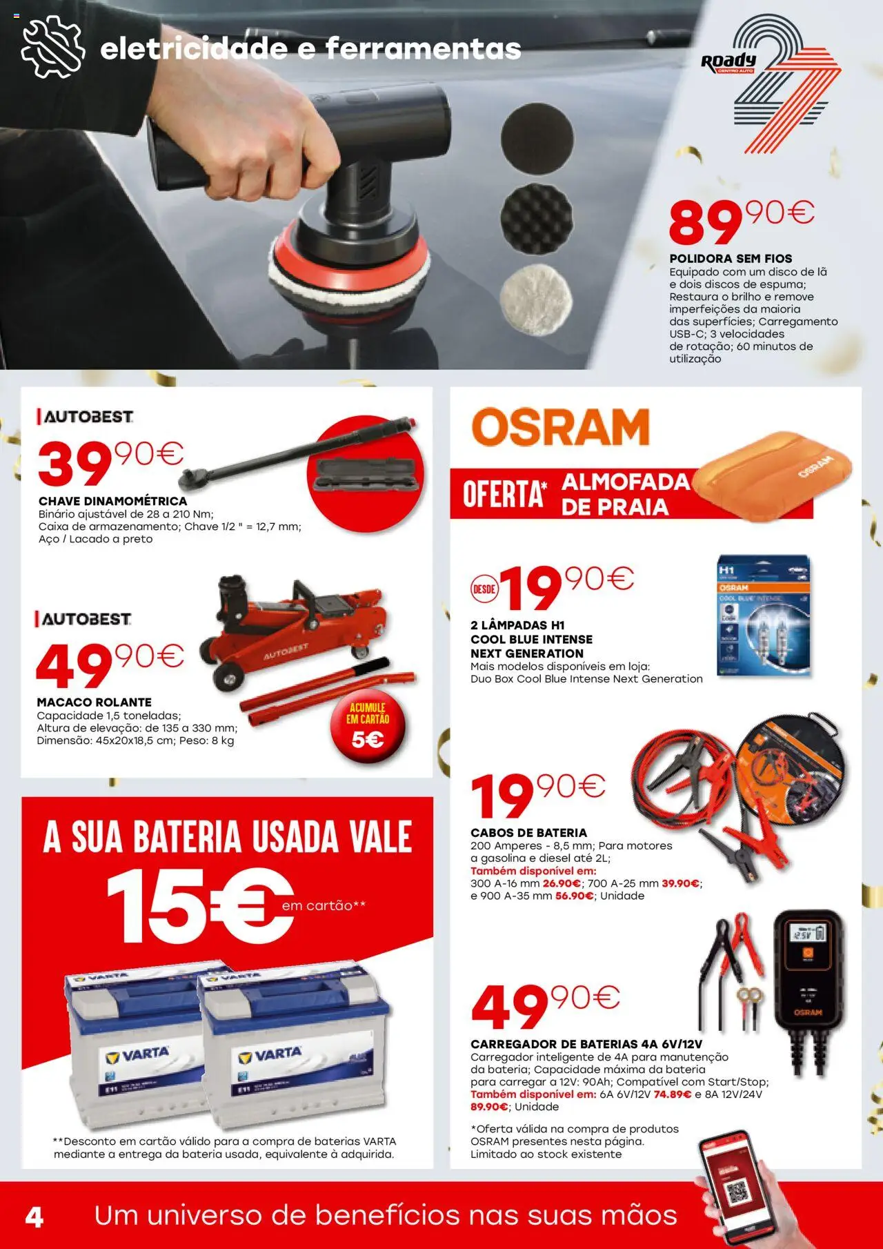 Roady folheto │ válido de 29.05.2025 | Página: 4 | Produtos: Ferramentas, Almofada, Caixa, Bateria
