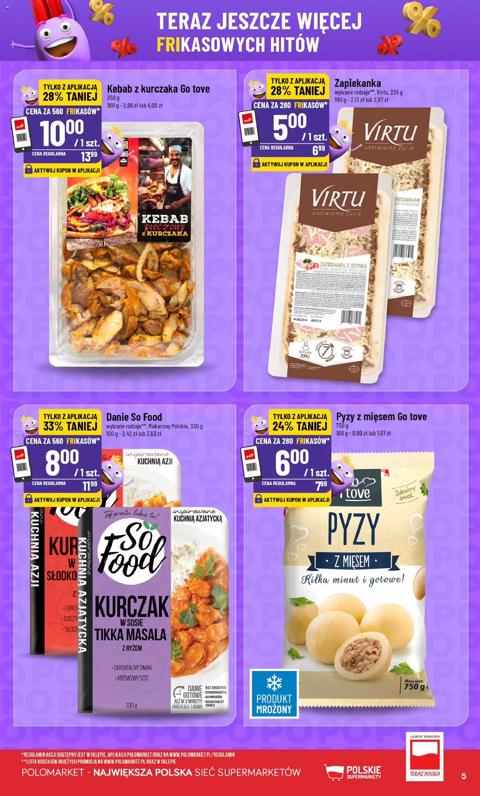 POLOmarket Gazetka - Frikasowe Hity od 27.12.2025 | Strona: 5 | Produkty: Kurczak, Kebab, Zapiekanka, Sos