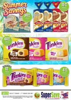 Super Save specials catalogue – valid from 05.02.2026 | Page: 9 | Products: Cake, Ties, Bread, Chocolate