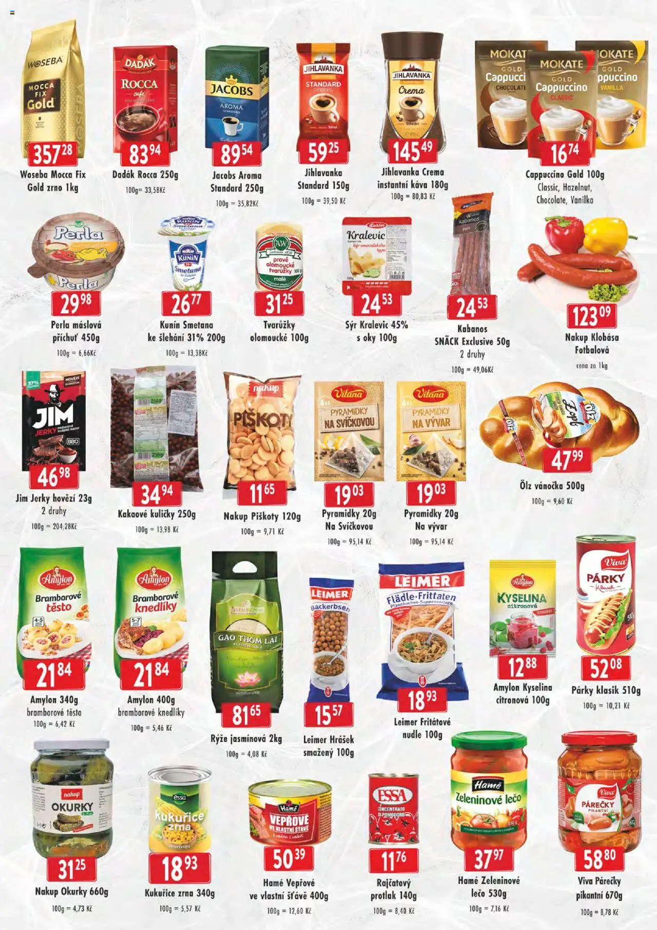 Astur & Qanto leták - cash&carry Jeseník, Krnov od 13.08.2025 | Strana: 4 | Produkty: Tvarůžky, Instantní káva, Vývar, Kuličky