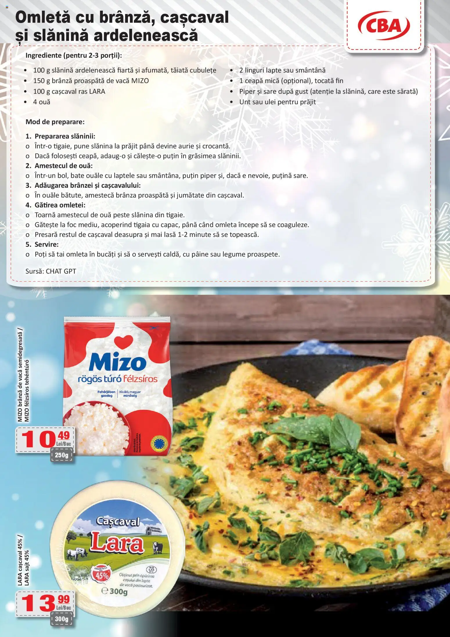 Noul catalog CBA – valabil de la 09.01.2026 | Pagină: 9 | Produse: Cașcaval, Ouă, Ceapă, Legume